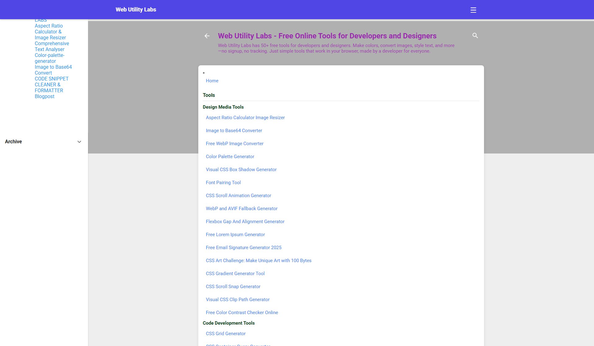Web Utility Labs Web Utility Labs Interface & Screenshots Web Utility Labs Web Utility Labs Interface & Screenshots