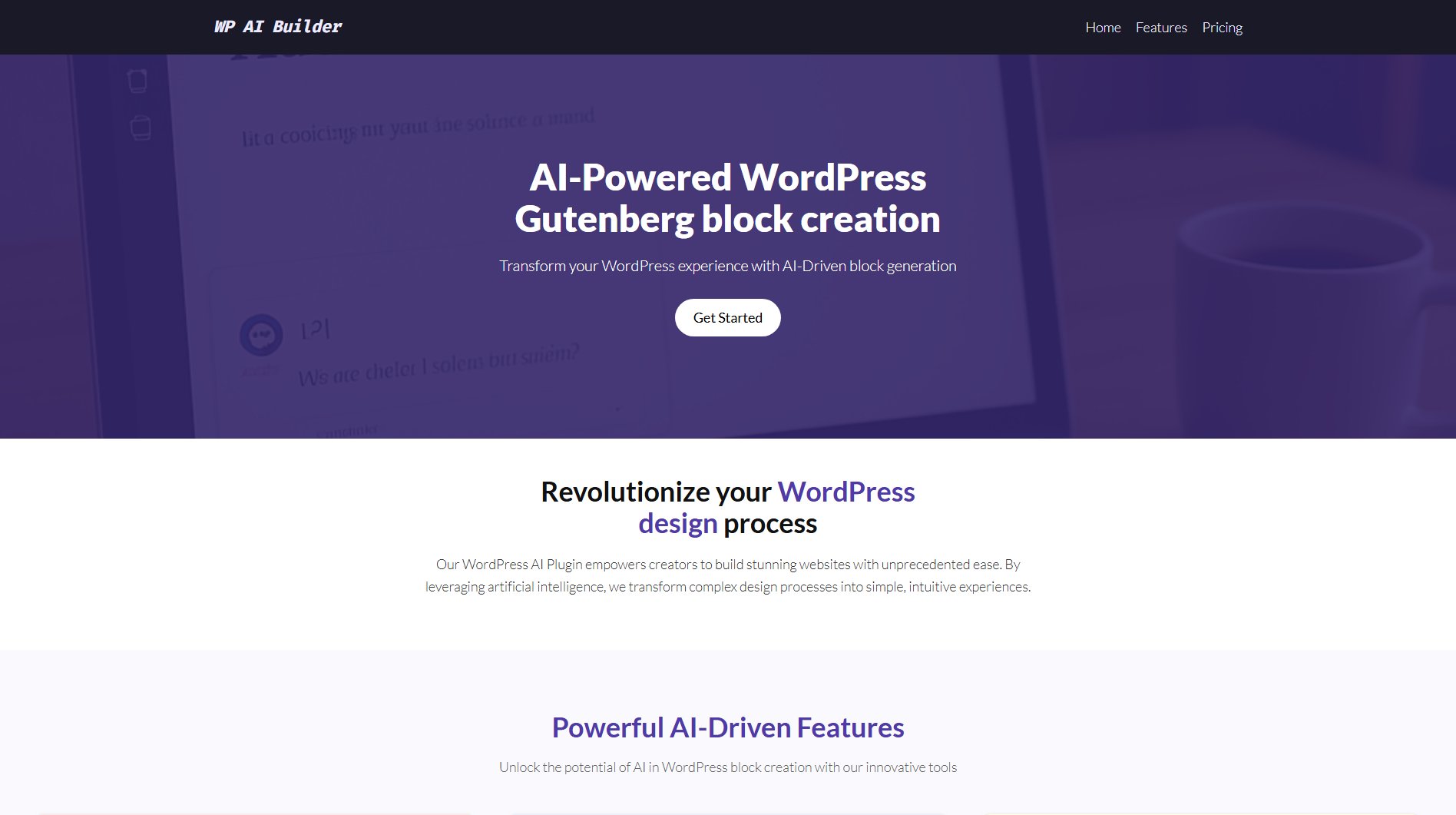 WP AI Builder WP AI Builder Interface & Screenshots WP AI Builder WP AI Builder Interface & Screenshots