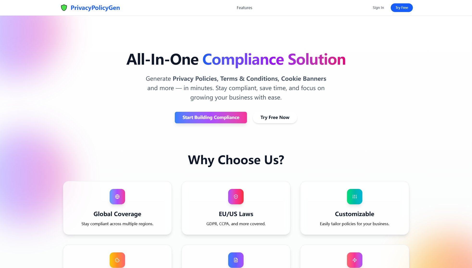 Privacy Policy Gen Privacy Policy Gen Interface & Screenshots