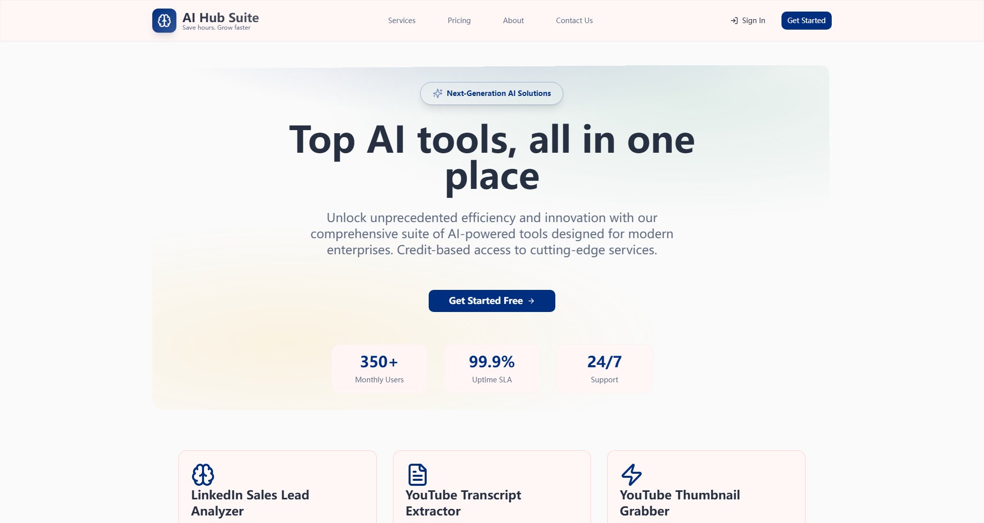 AIHubSuite AIHubSuite Interface & Screenshots