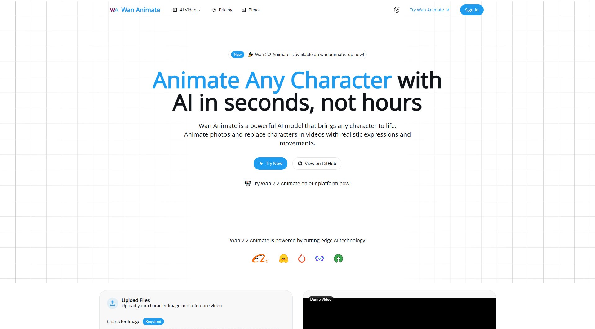Wan Animate Wan Animate Interface & Screenshots