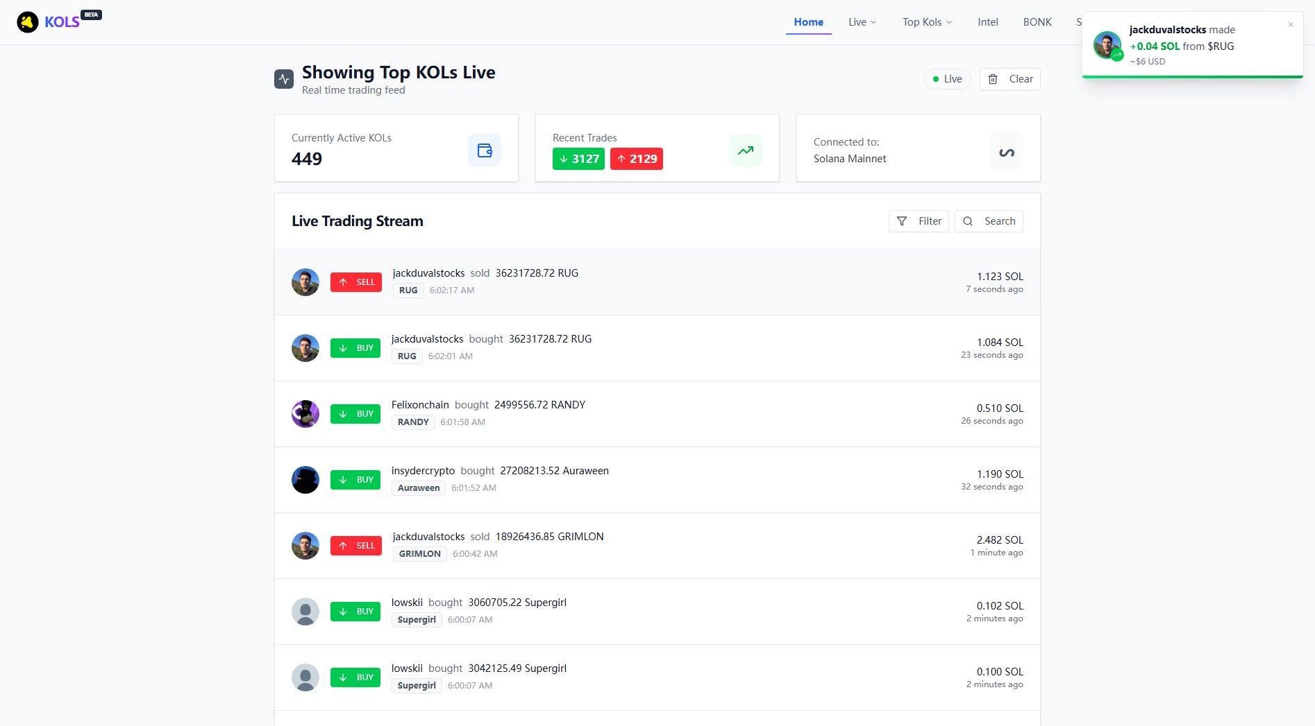 Kols Online Kols Online Interface & Screenshots