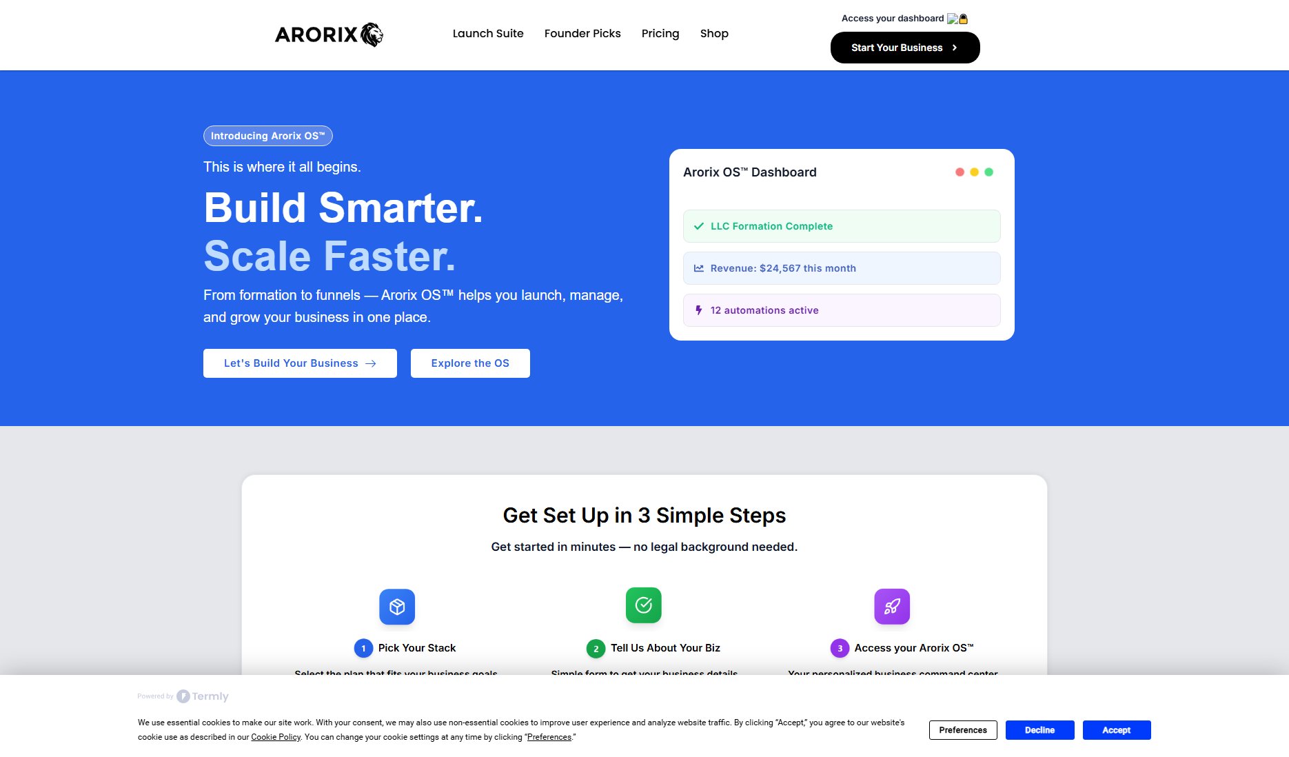 Arorix OS™ Arorix OS™ Interface & Screenshots