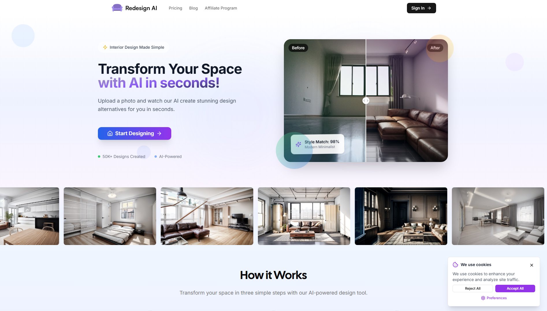 Redesign AI Redesign AI Interface & Screenshots Redesign AI Redesign AI Interface & Screenshots