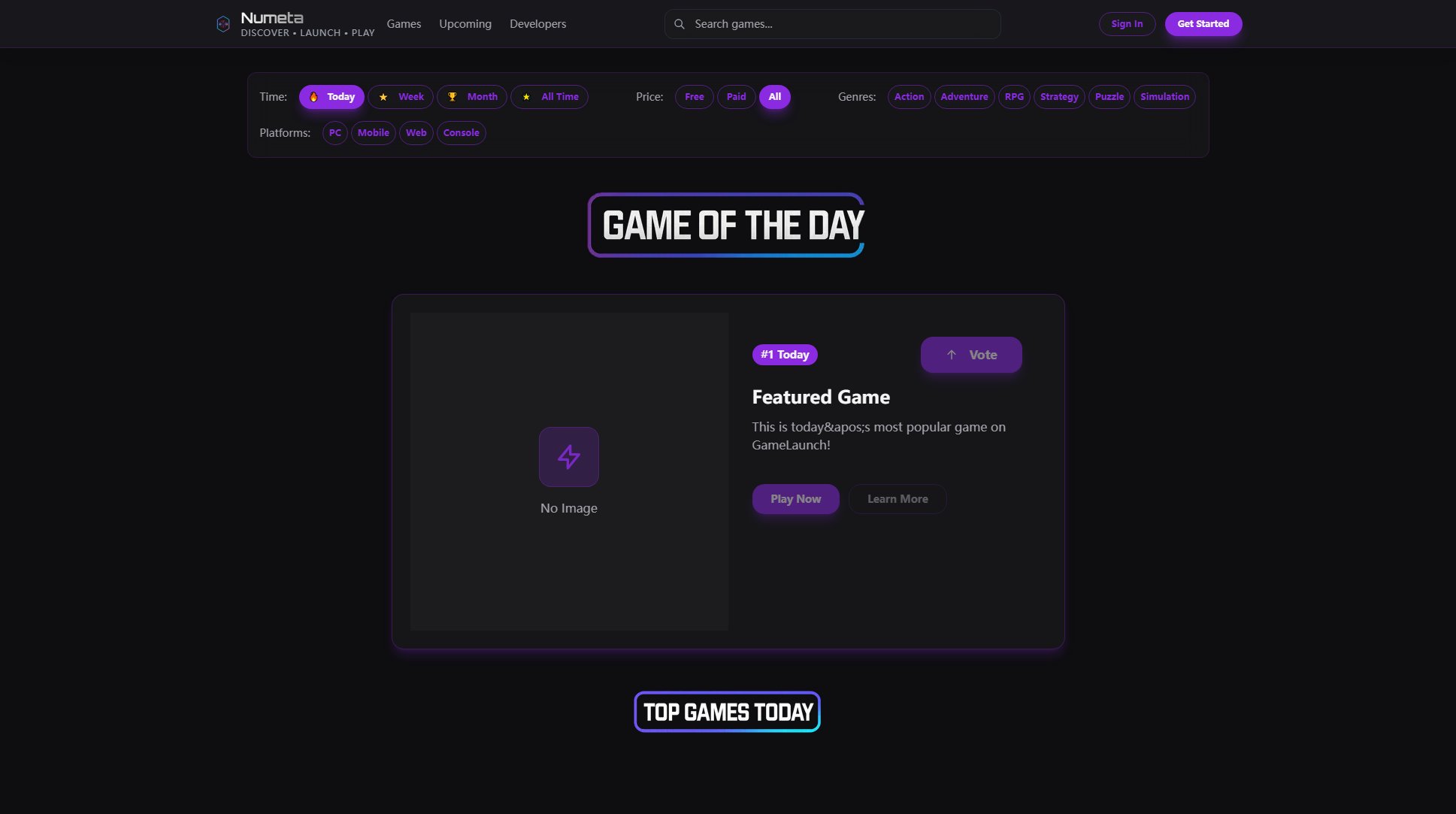 Numeta Numeta Interface & Screenshots