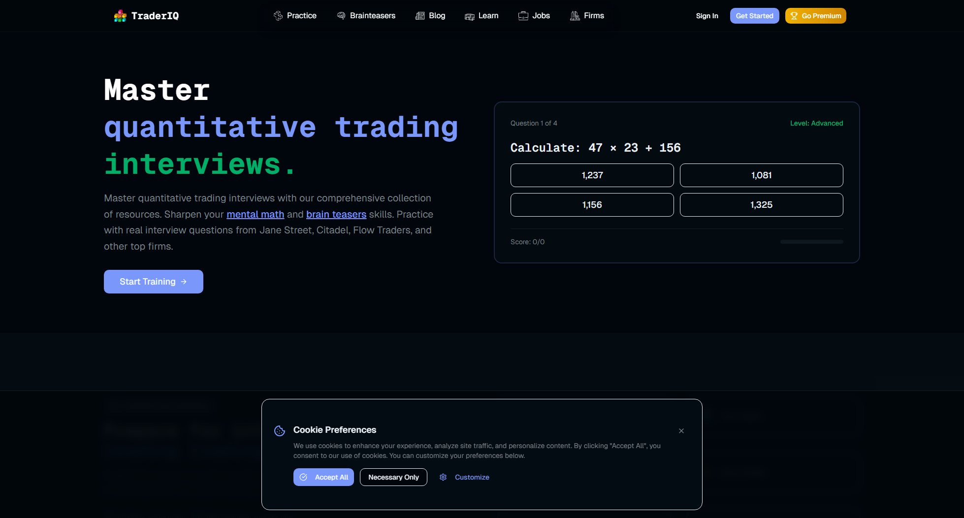 TraderIQ TraderIQ Interface & Screenshots