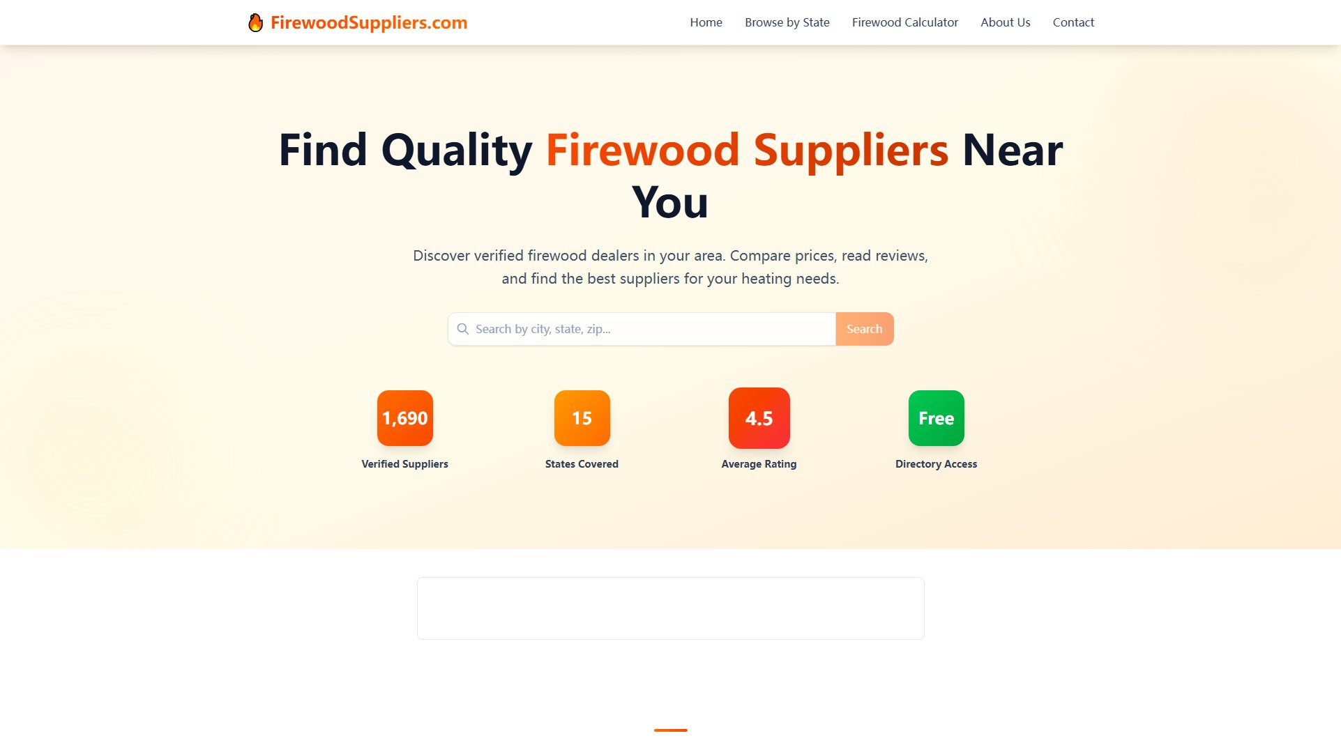FirewoodSuppliers.com FirewoodSuppliers.com Interface & Screenshots