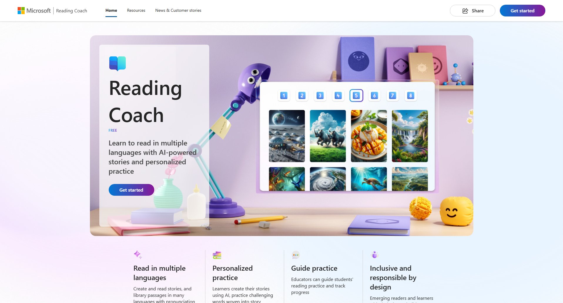 Reading Coach Reading Coach Interface & Screenshots