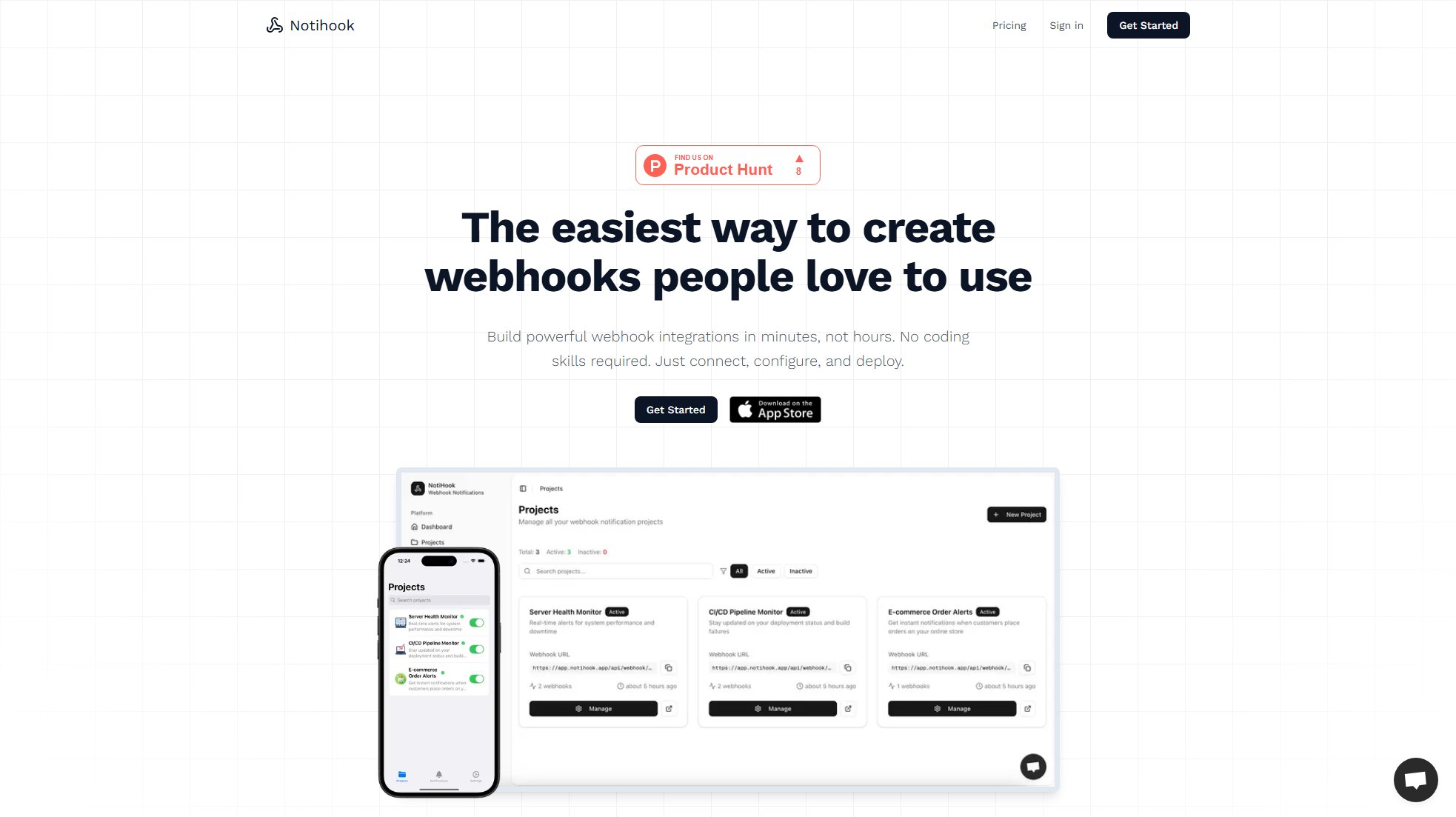 Notihook Notihook Interface & Screenshots