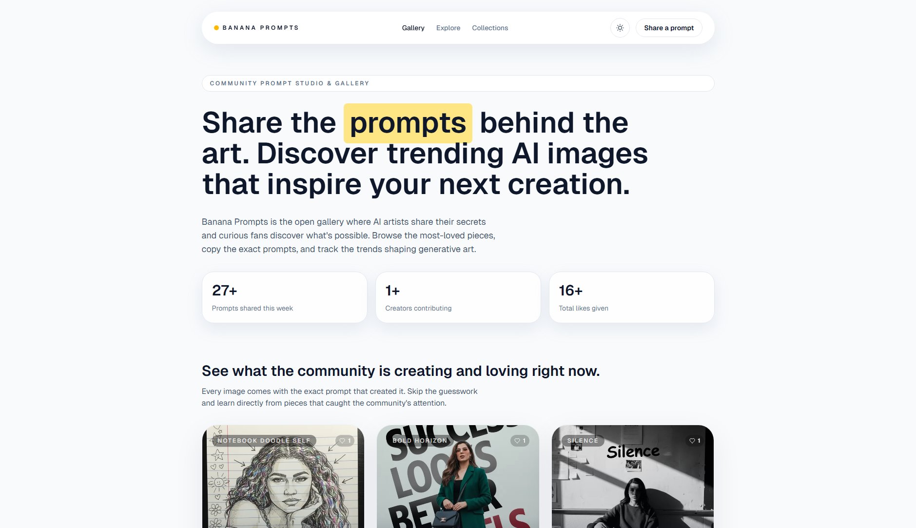 Banana Prompts Banana Prompts Interface & Screenshots Banana Prompts Banana Prompts Interface & Screenshots