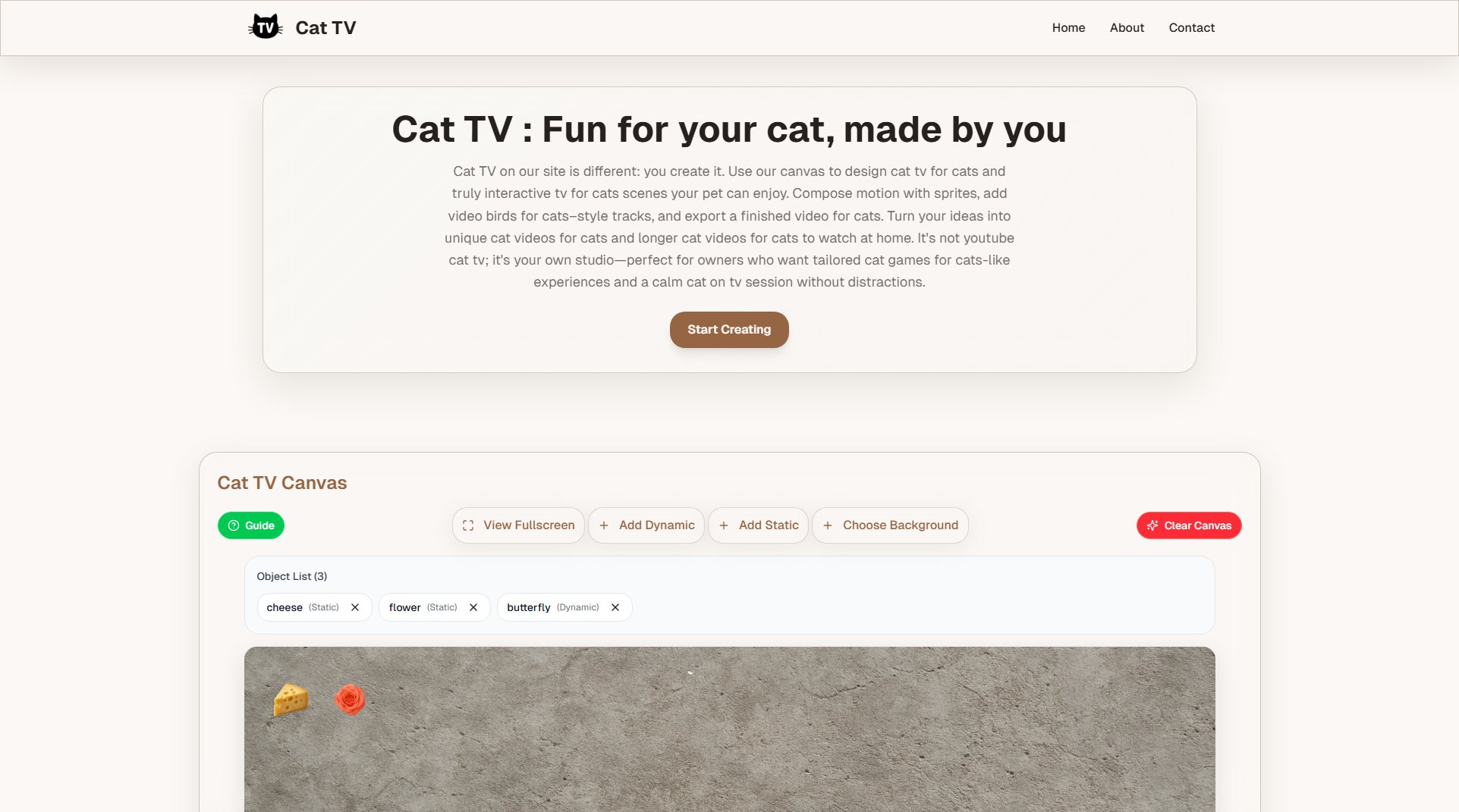 Cat TV Cat TV Interface & Screenshots