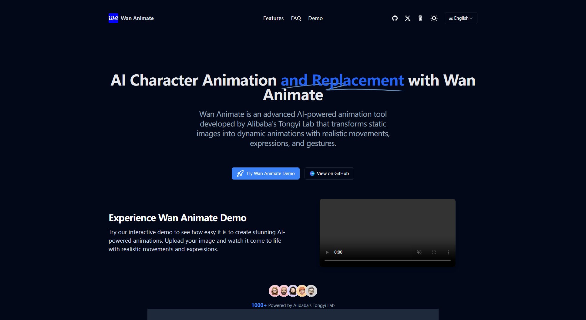 Wan Animate Wan Animate Interface & Screenshots