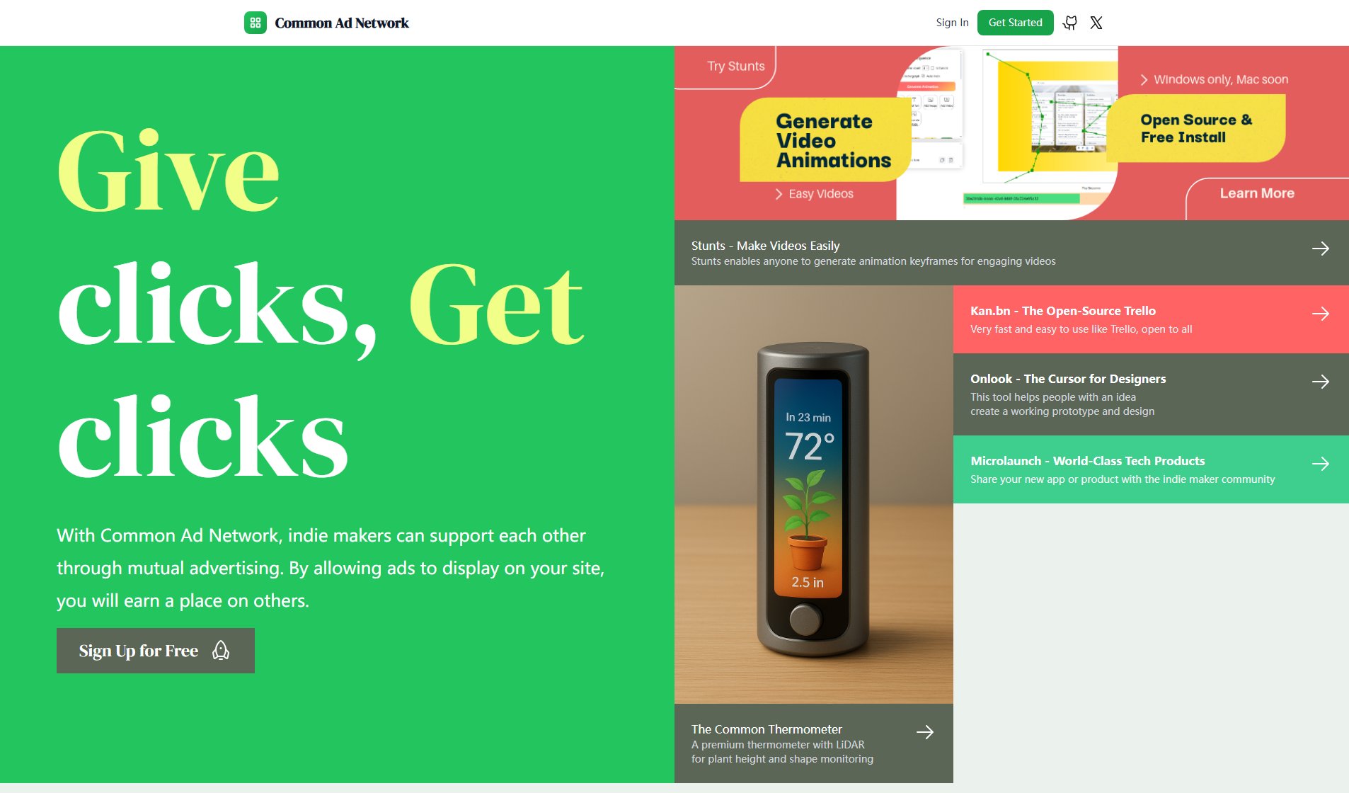 Common Ad Network Common Ad Network Interface & Screenshots