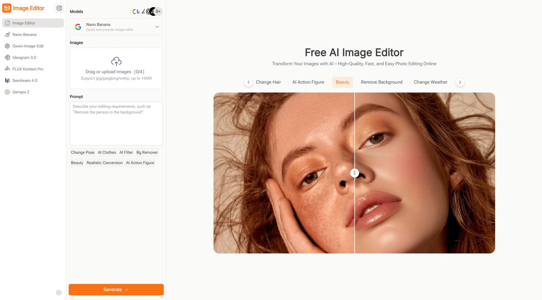 Image Editor Image Editor Interface & Screenshots