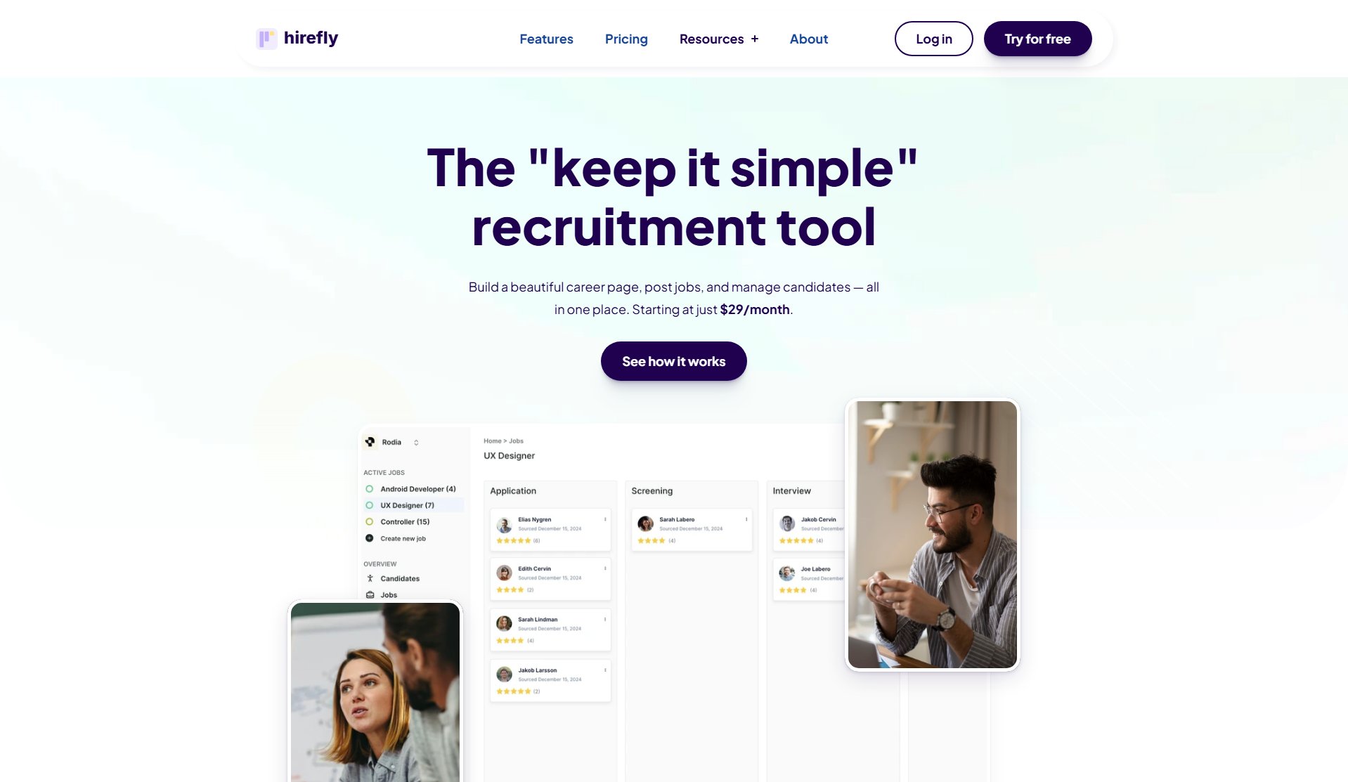 Hirefly Hirefly Interface & Screenshots Hirefly Hirefly Interface & Screenshots
