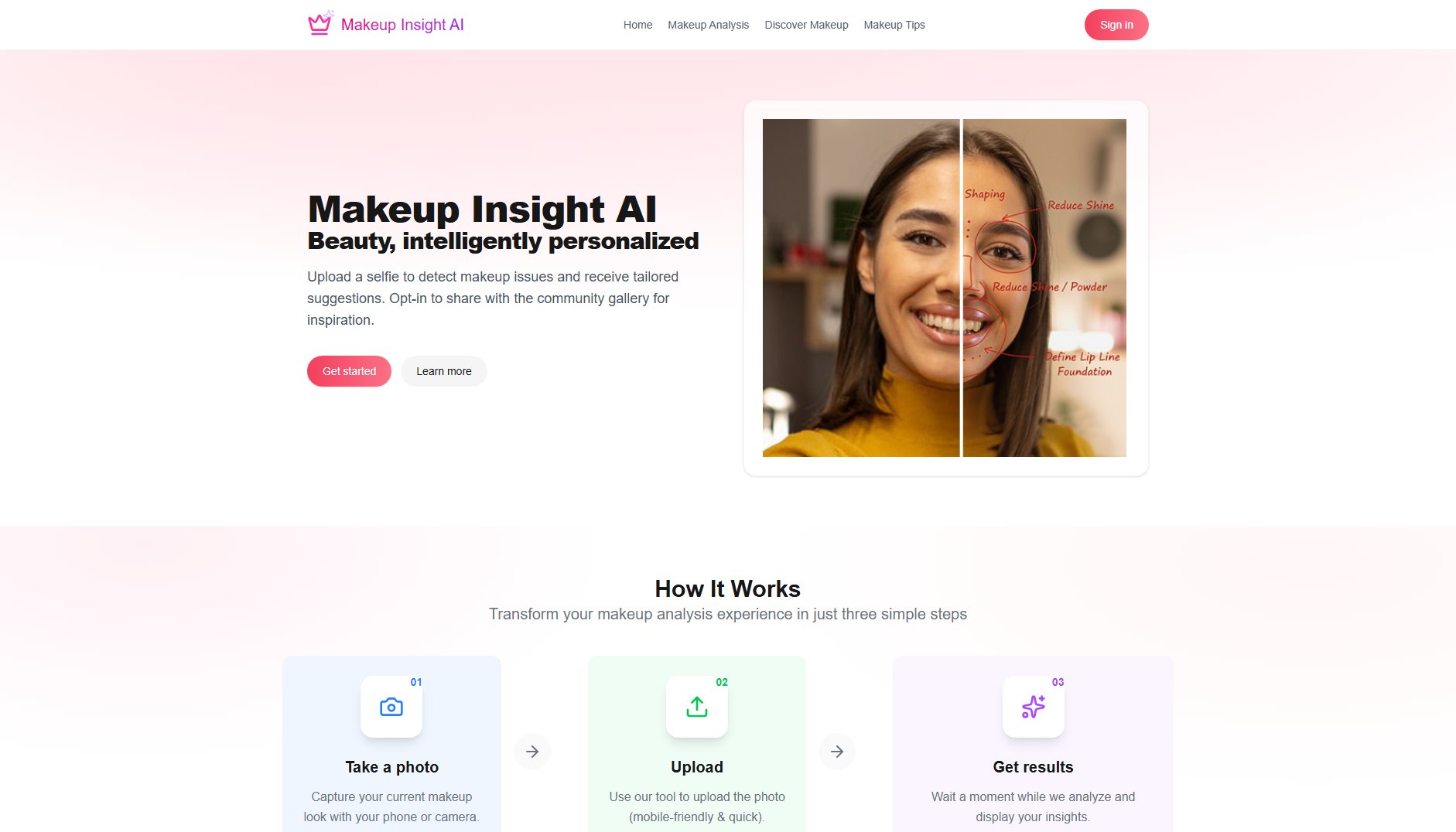 Makeup Insight AI Makeup Insight AI Interface & Screenshots