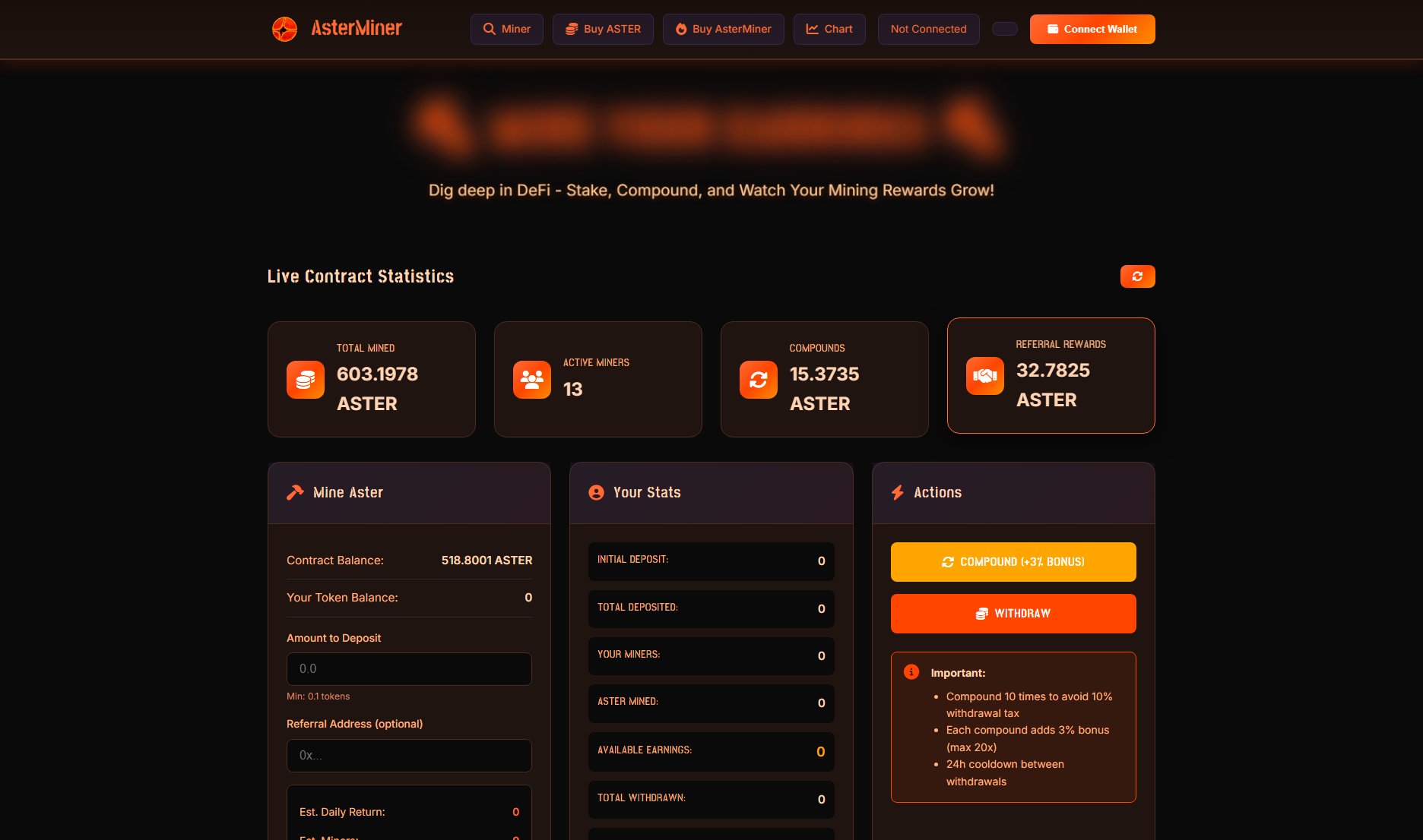 AsterMiner AsterMiner Interface & Screenshots AsterMiner AsterMiner Interface & Screenshots