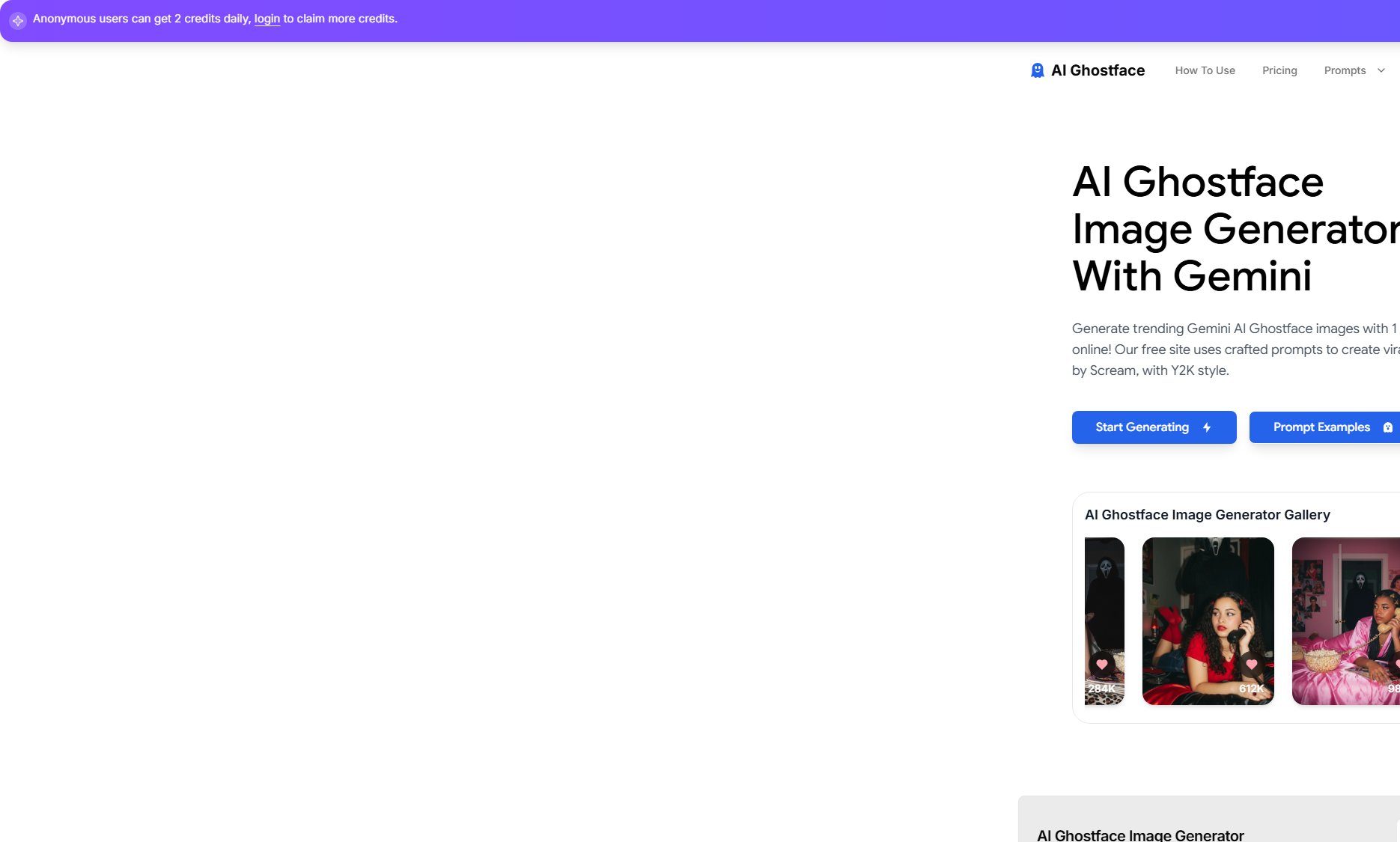 AI Ghostface Image Generator With Gemini AI Ghostface Image Generator With Gemini Interface & Screenshots