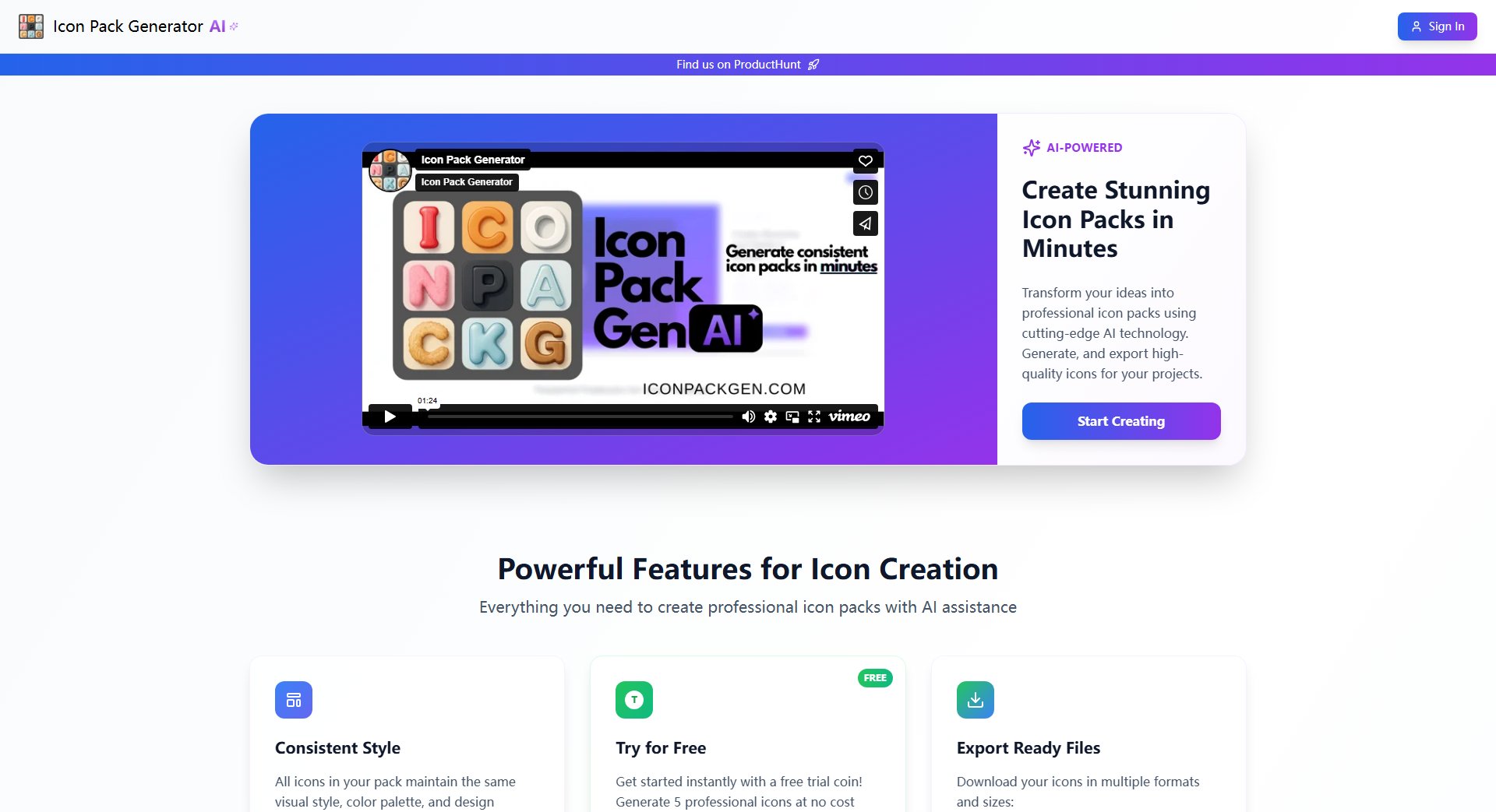 Icon Pack Generator Icon Pack Generator Interface & Screenshots