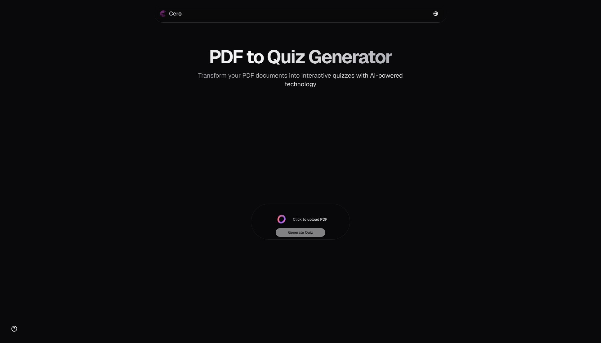 Cero AI Cero AI Interface & Screenshots