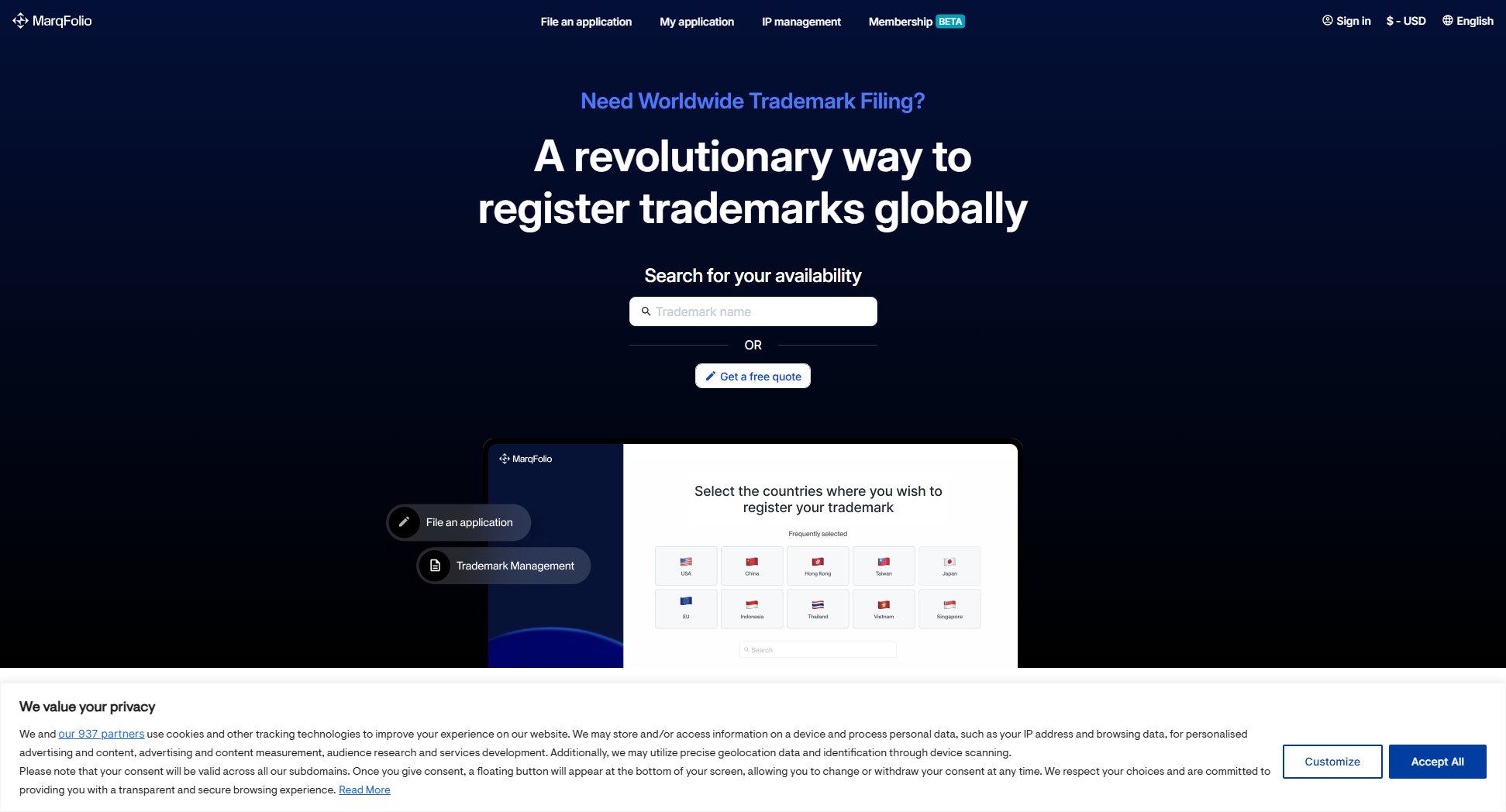 MarqFolio MarqFolio Interface & Screenshots
