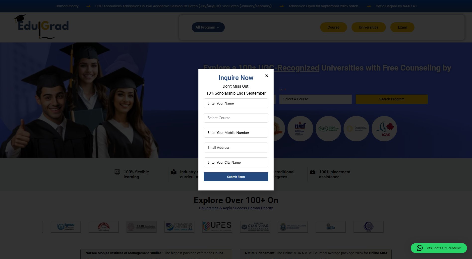 EduGrad EduGrad Interface & Screenshots
