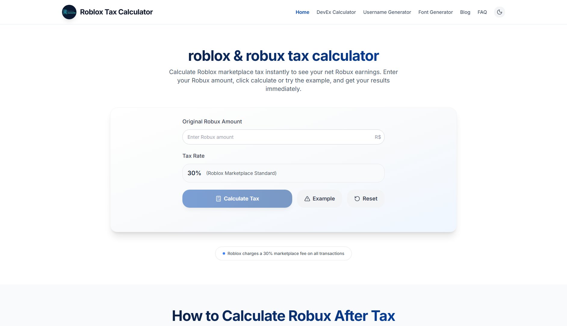Roblox Tax Calculator Roblox Tax Calculator Interface & Screenshots Roblox Tax Calculator Roblox Tax Calculator Interface & Screenshots
