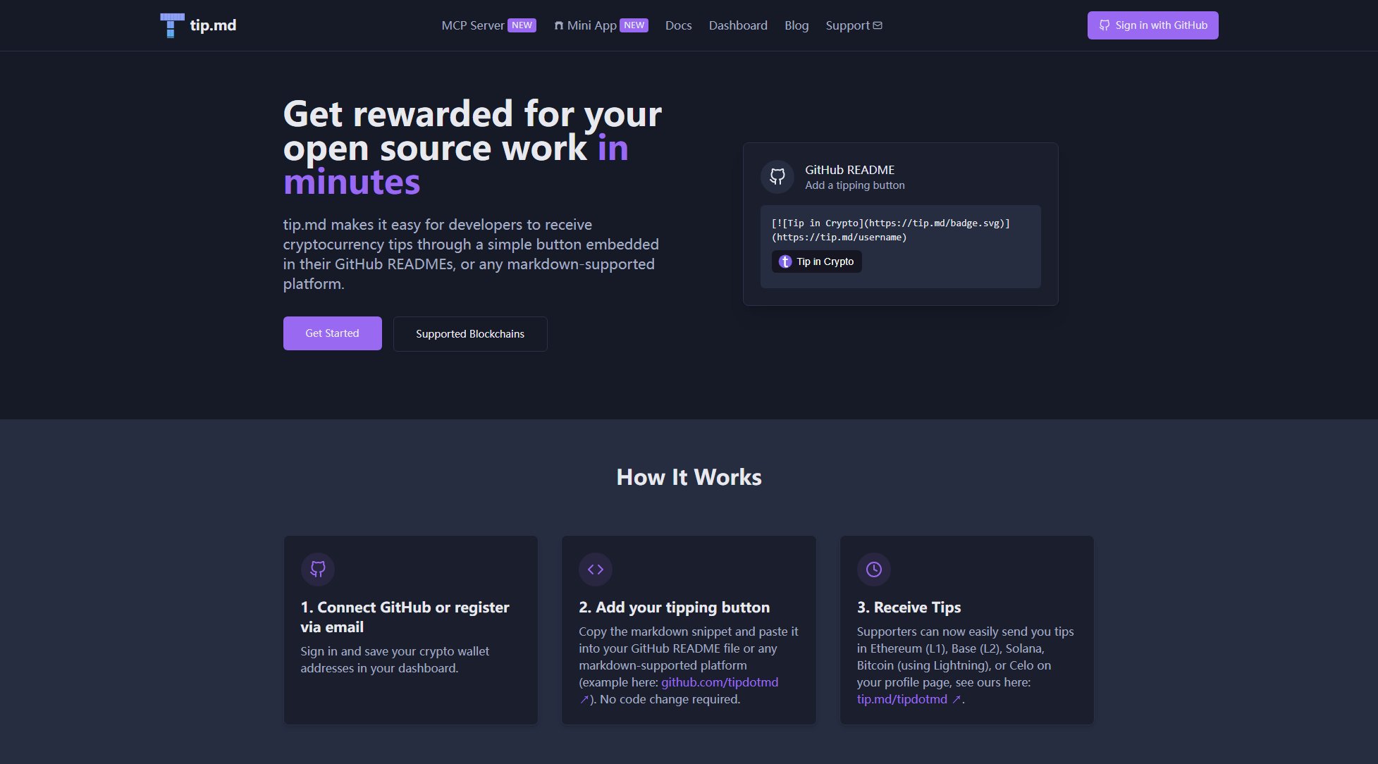 tip.md tip.md Interface & Screenshots