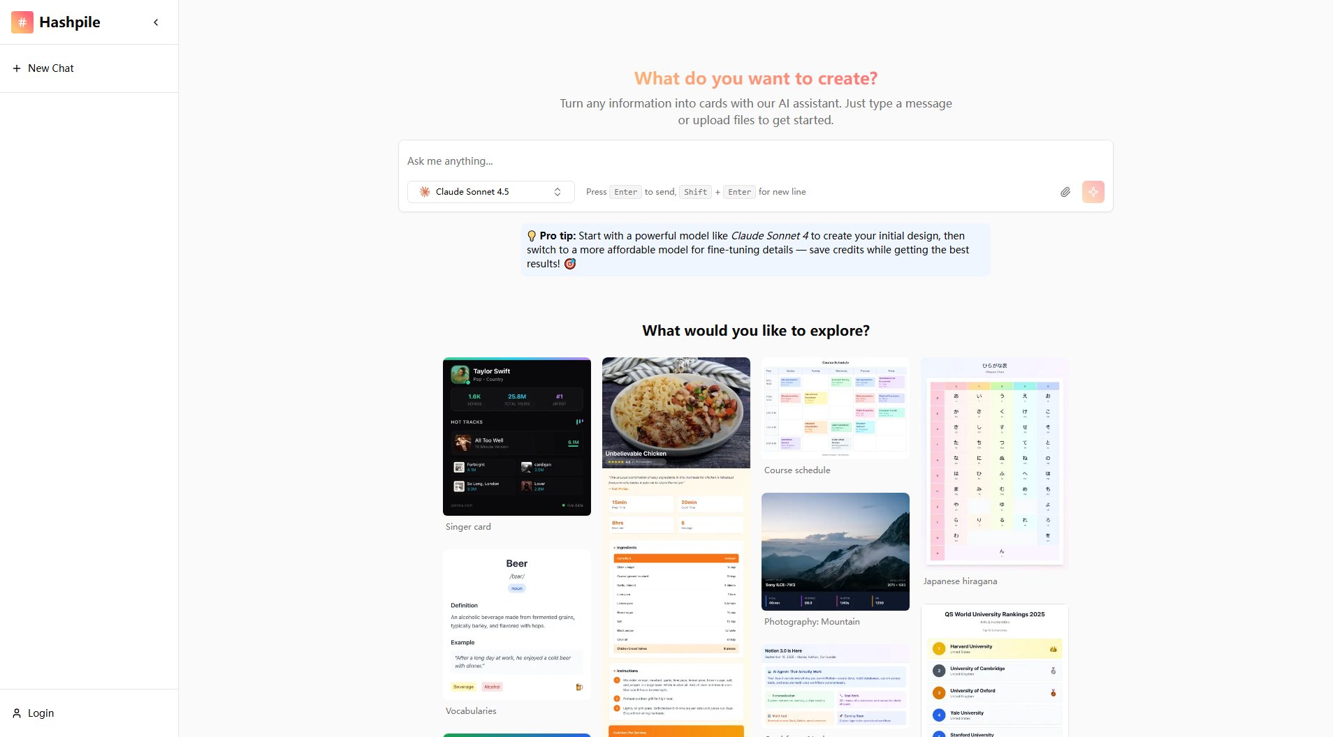 Hashpile Hashpile Interface & Screenshots