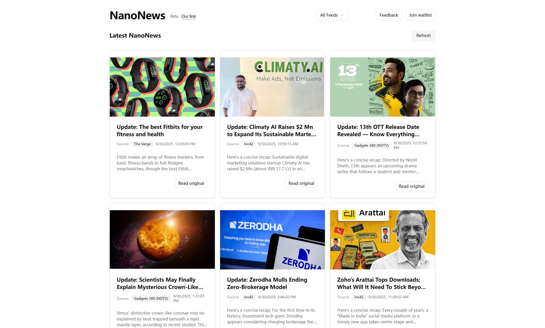 NanoNews NanoNews Interface & Screenshots NanoNews NanoNews Interface & Screenshots