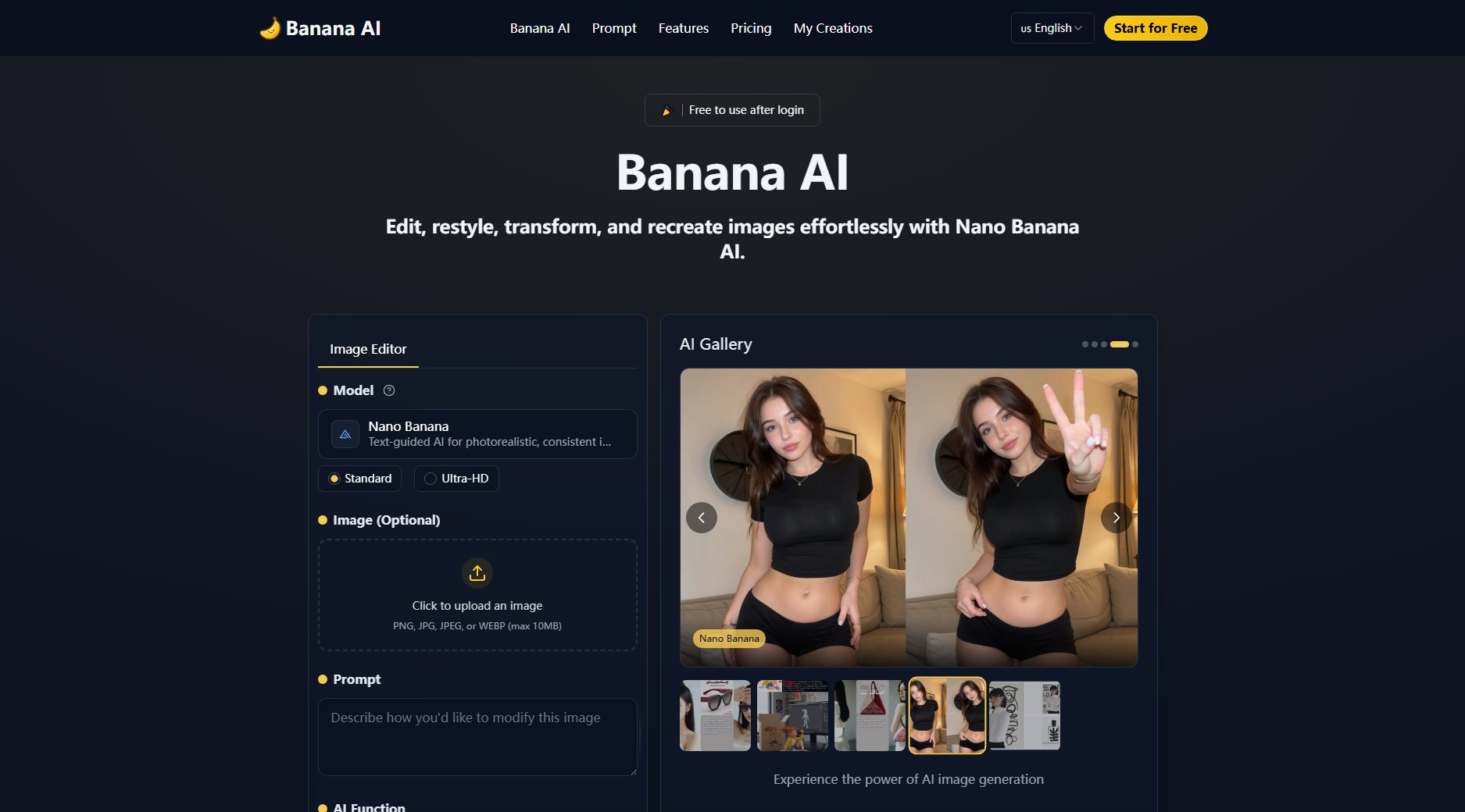 Banana AI Banana AI Interface & Screenshots
