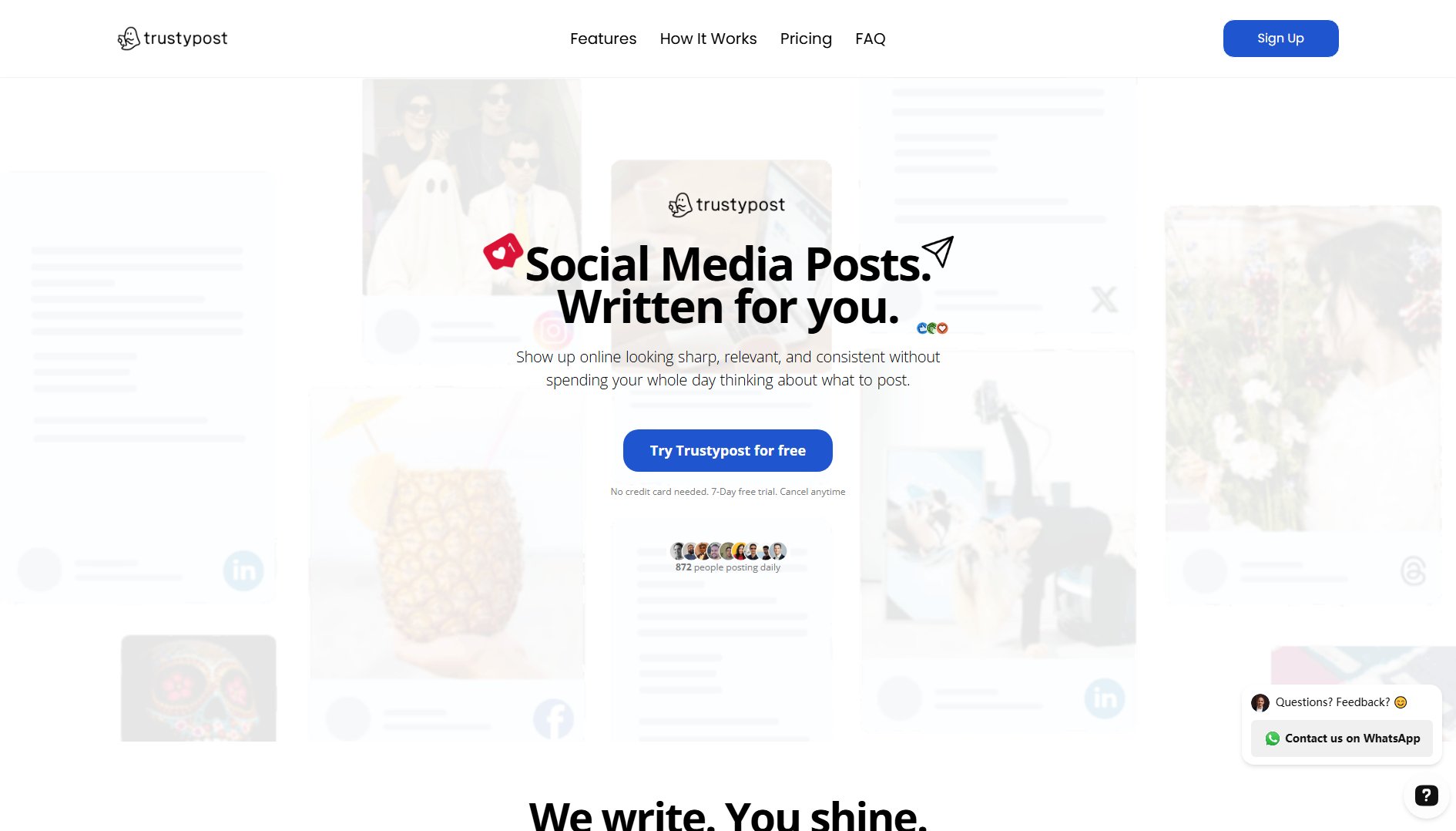 Trustypost.ai Trustypost.ai Interface & Screenshots