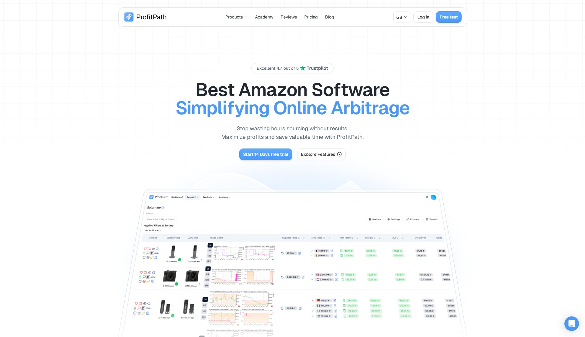 ProfitPath ProfitPath Interface & Screenshots