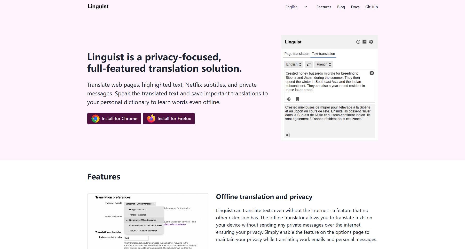 Linguist Translate Linguist Translate Interface & Screenshots