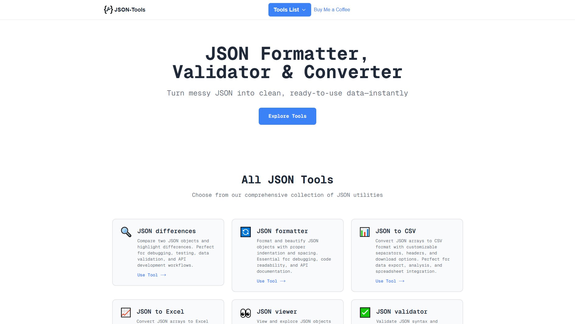 JSON-Tools JSON-Tools Interface & Screenshots