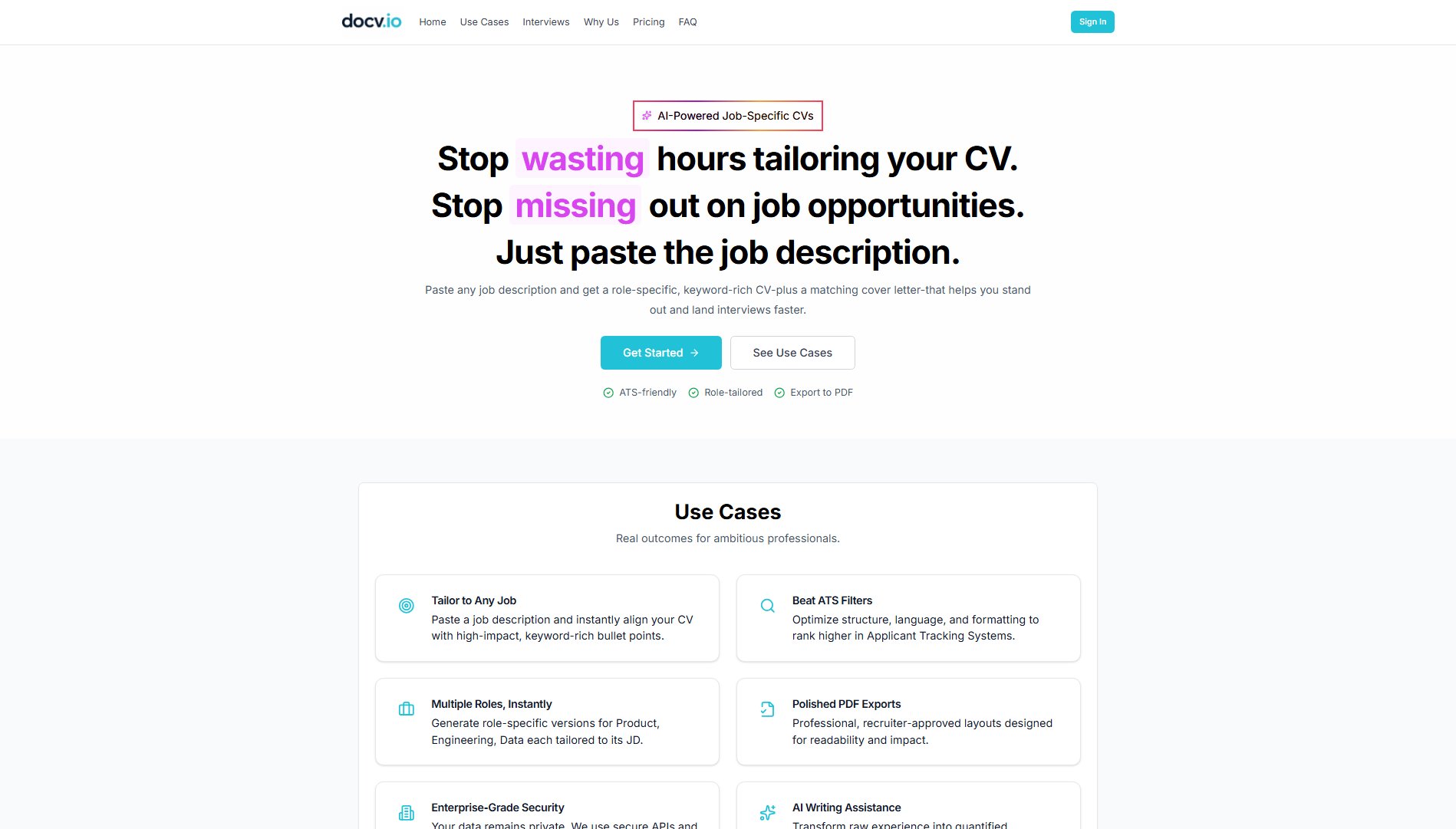 docv.io docv.io Interface & Screenshots