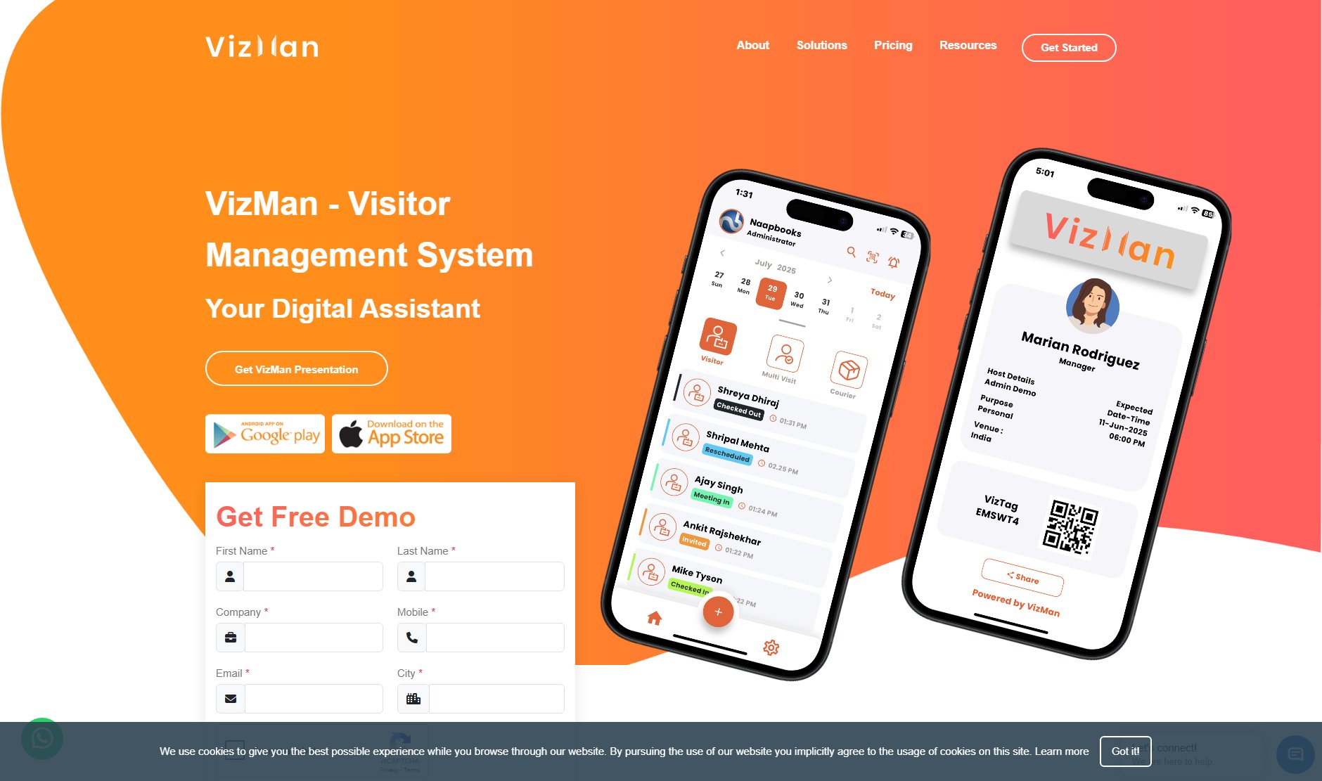 VizMan VizMan Interface & Screenshots