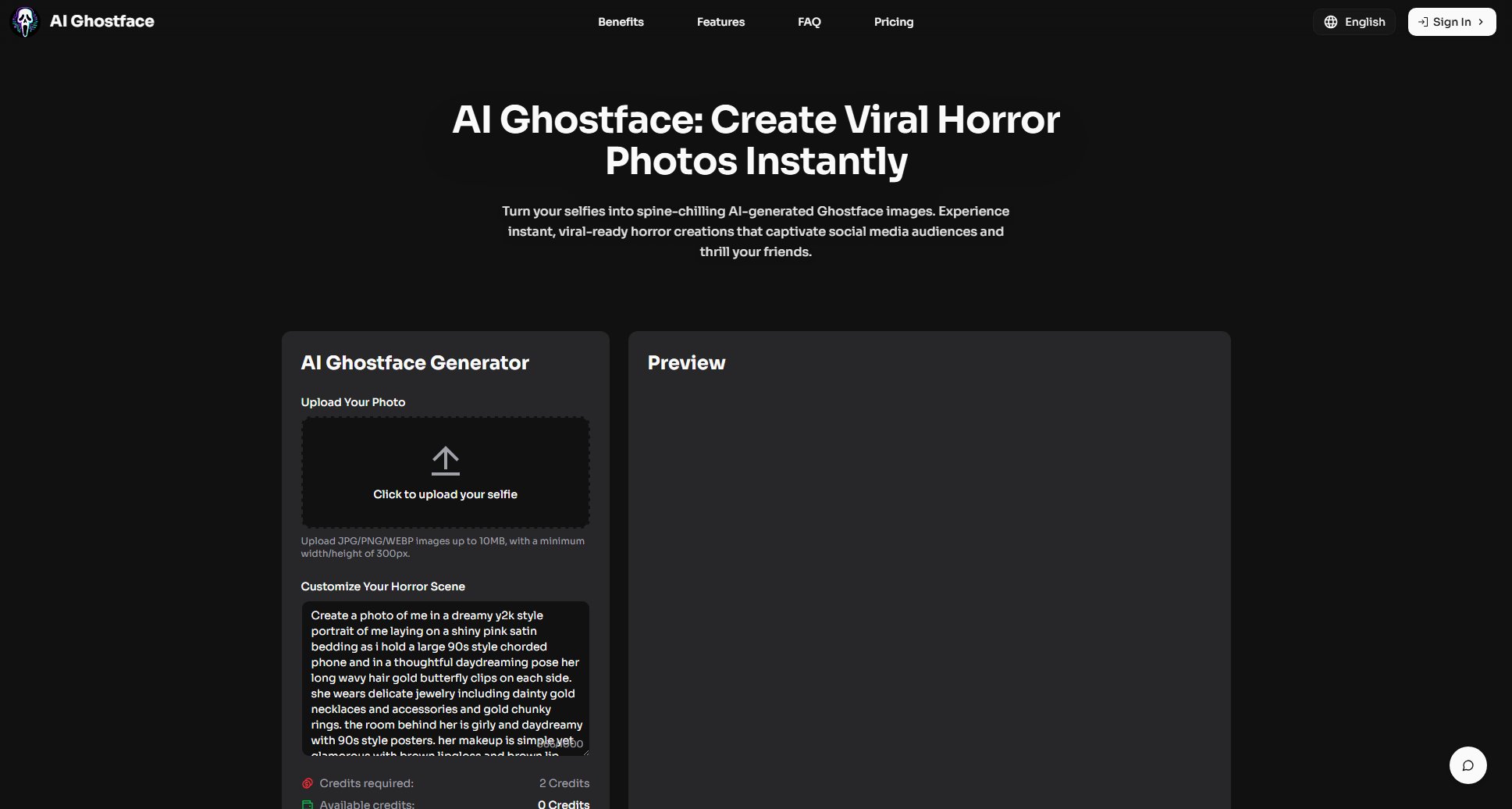 AI Ghostface AI Ghostface Interface & Screenshots