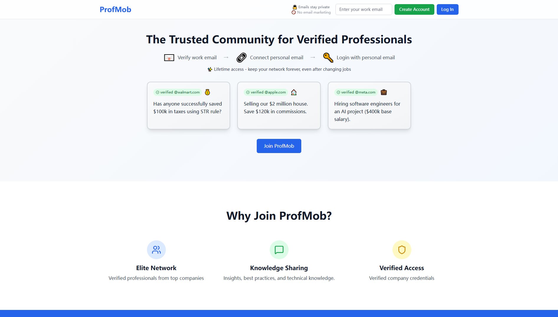 ProfMob ProfMob Interface & Screenshots