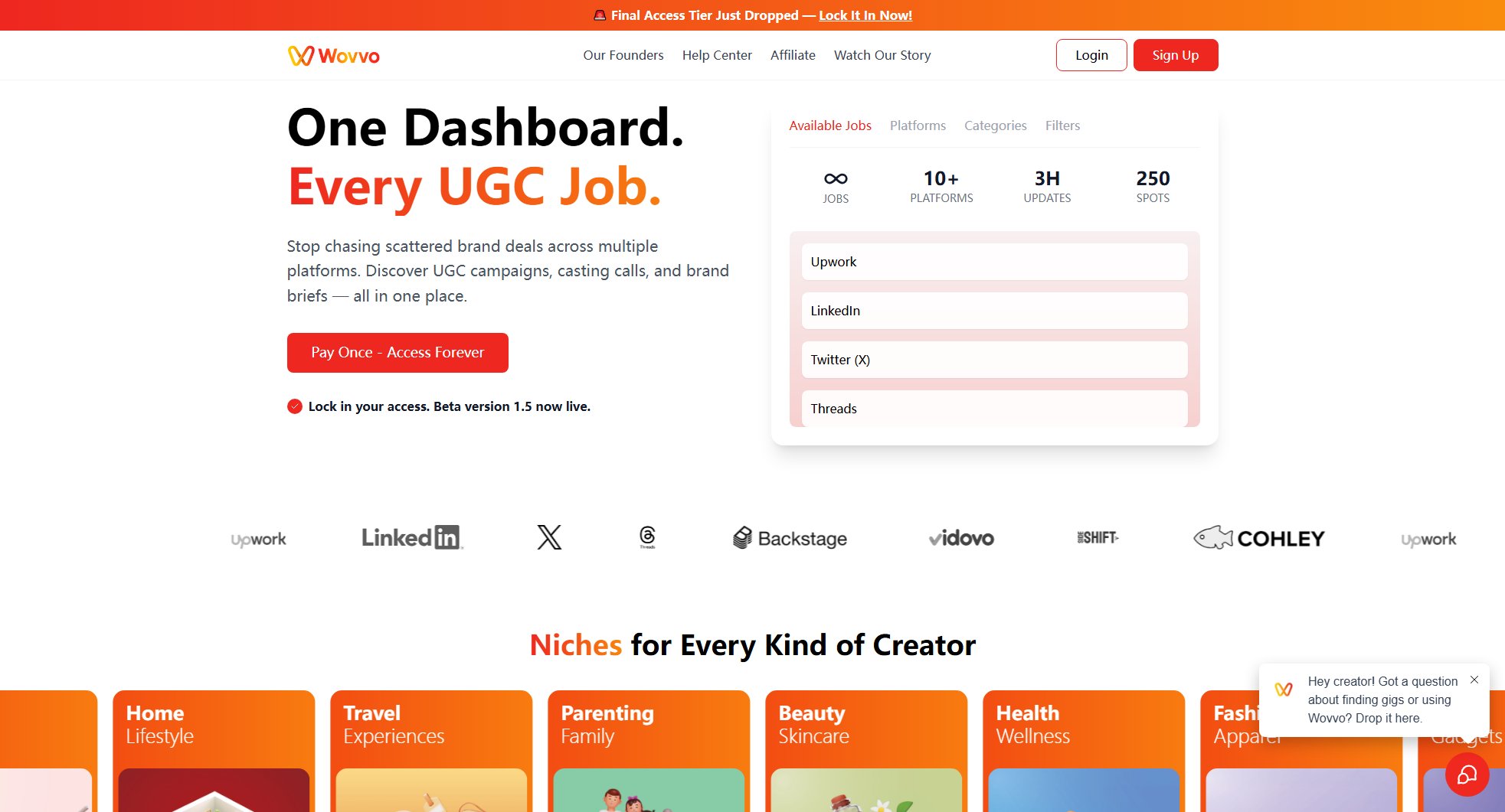 Wovvo Wovvo Interface & Screenshots