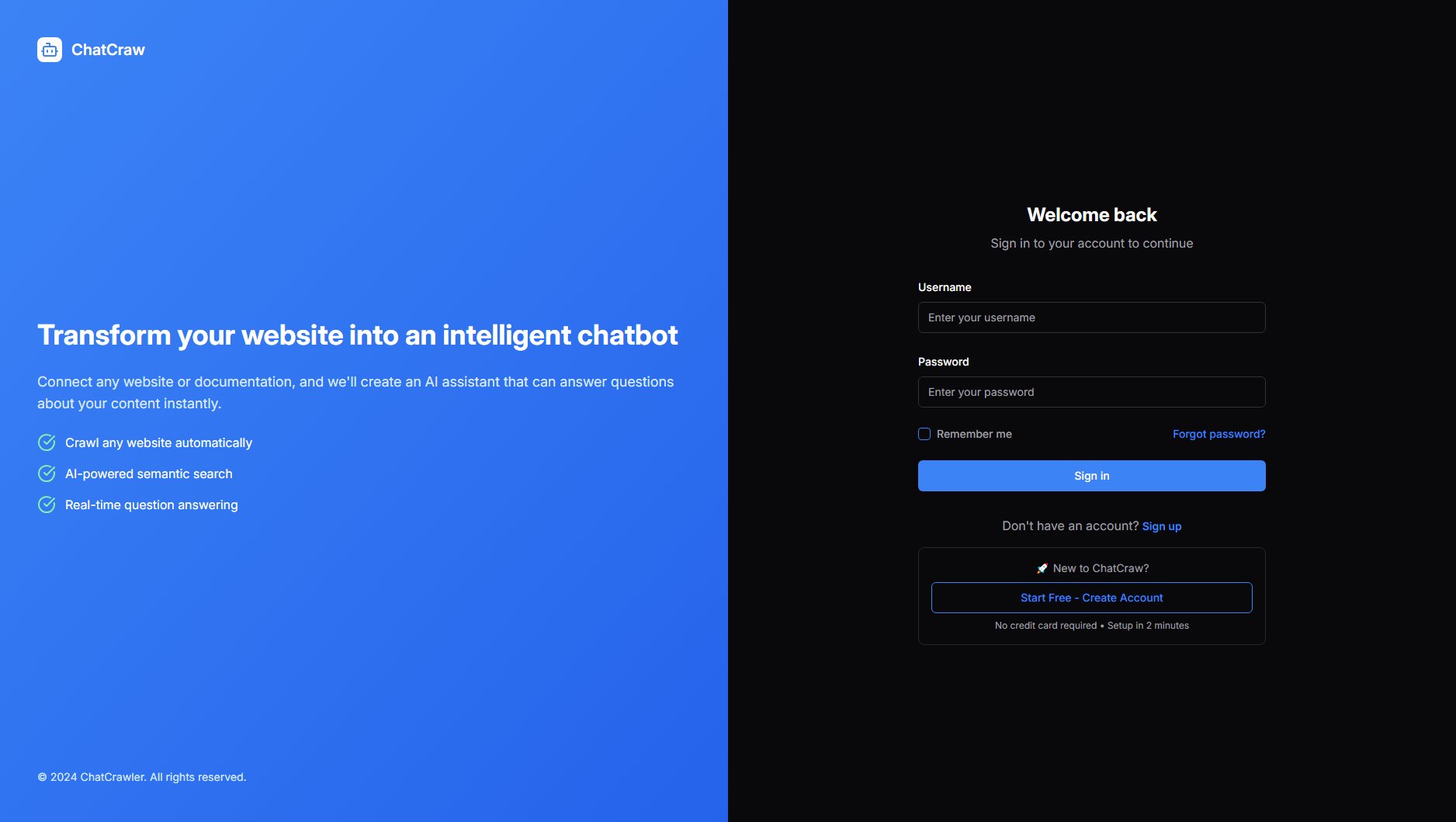 ChatCraw ChatCraw Interface & Screenshots