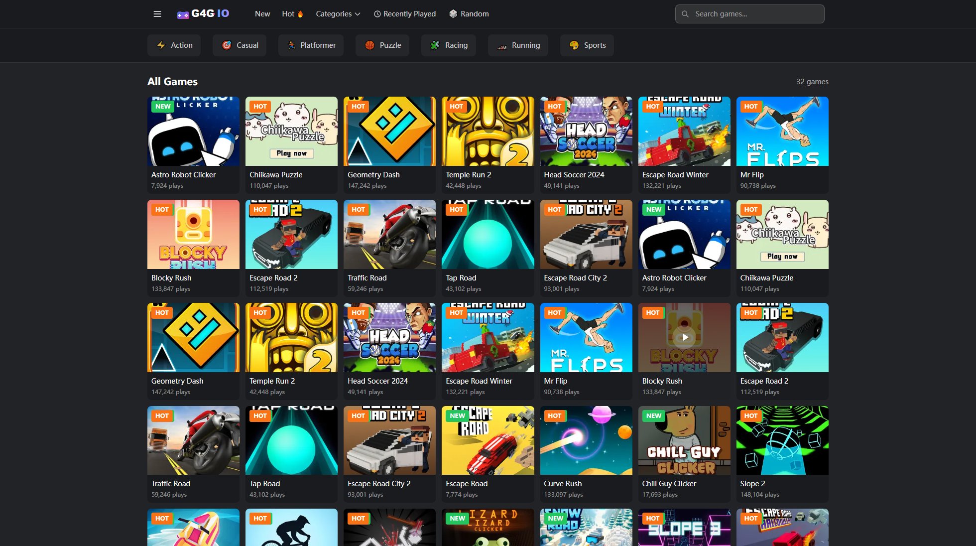 G4G.IO G4G.IO Interface & Screenshots