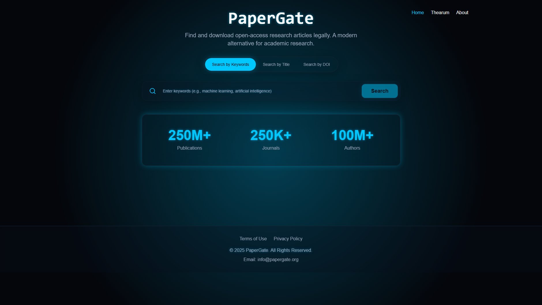 PaperGate PaperGate Interface & Screenshots