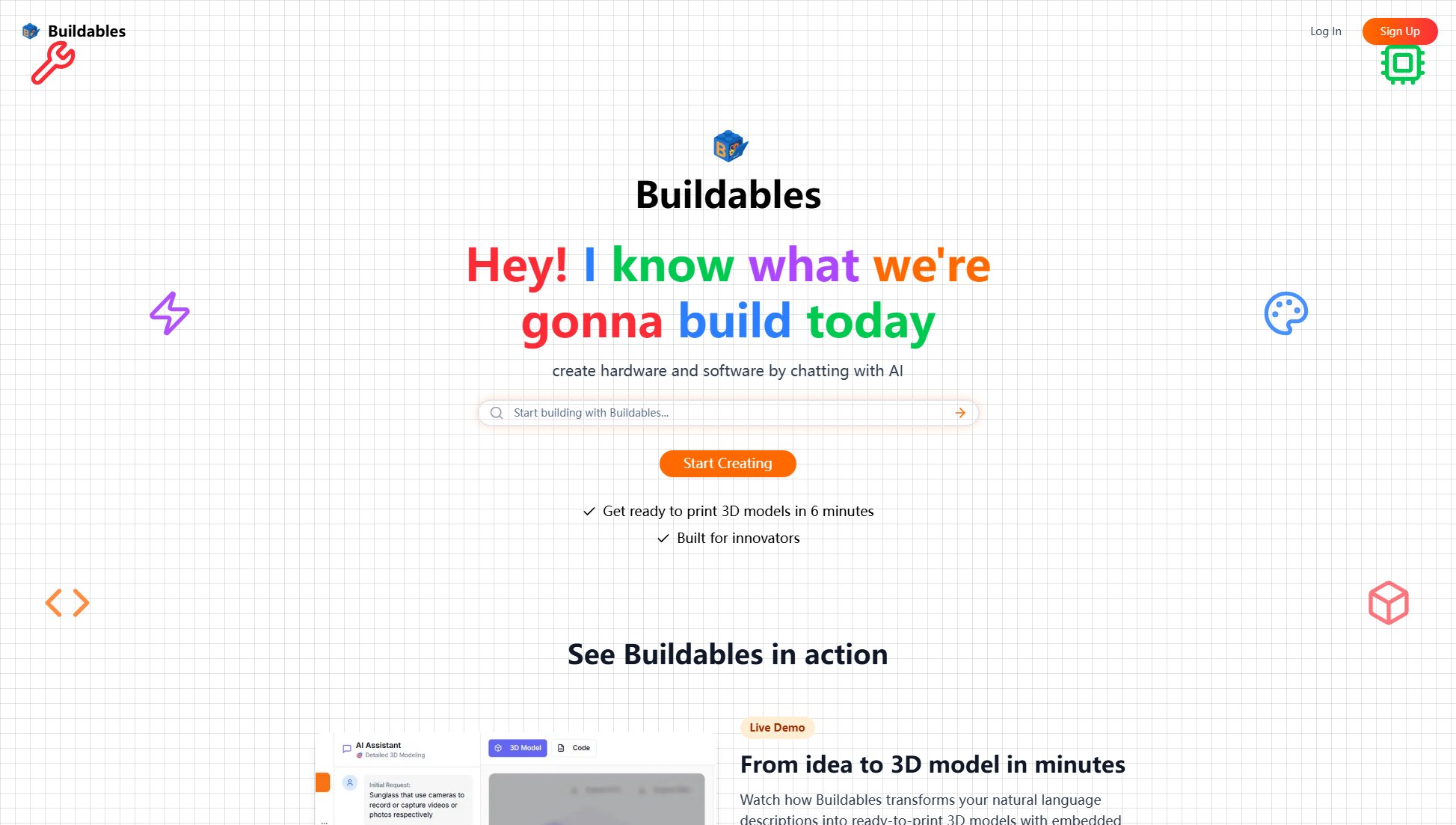 Buildables Buildables Interface & Screenshots