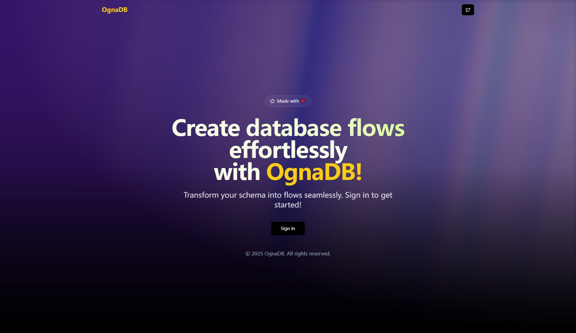 OgnaDB OgnaDB Interface & Screenshots
