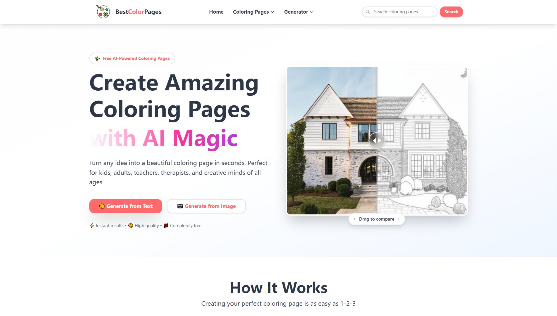 BestColorPages BestColorPages Interface & Screenshots