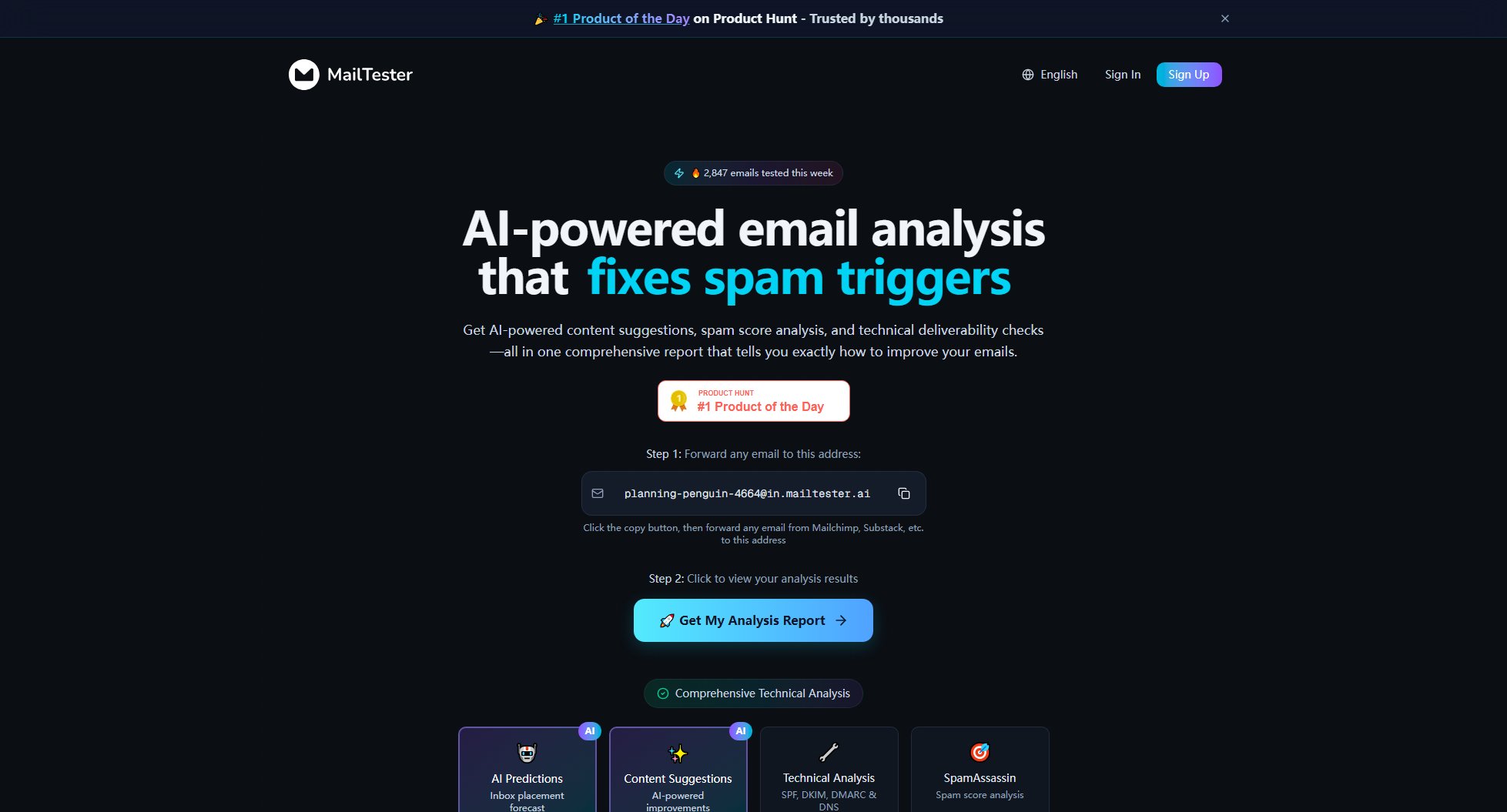 MailTester.ai MailTester.ai Interface & Screenshots MailTester.ai MailTester.ai Interface & Screenshots