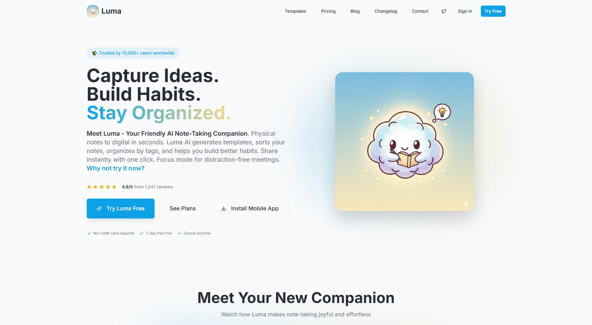 Luma Luma Interface & Screenshots