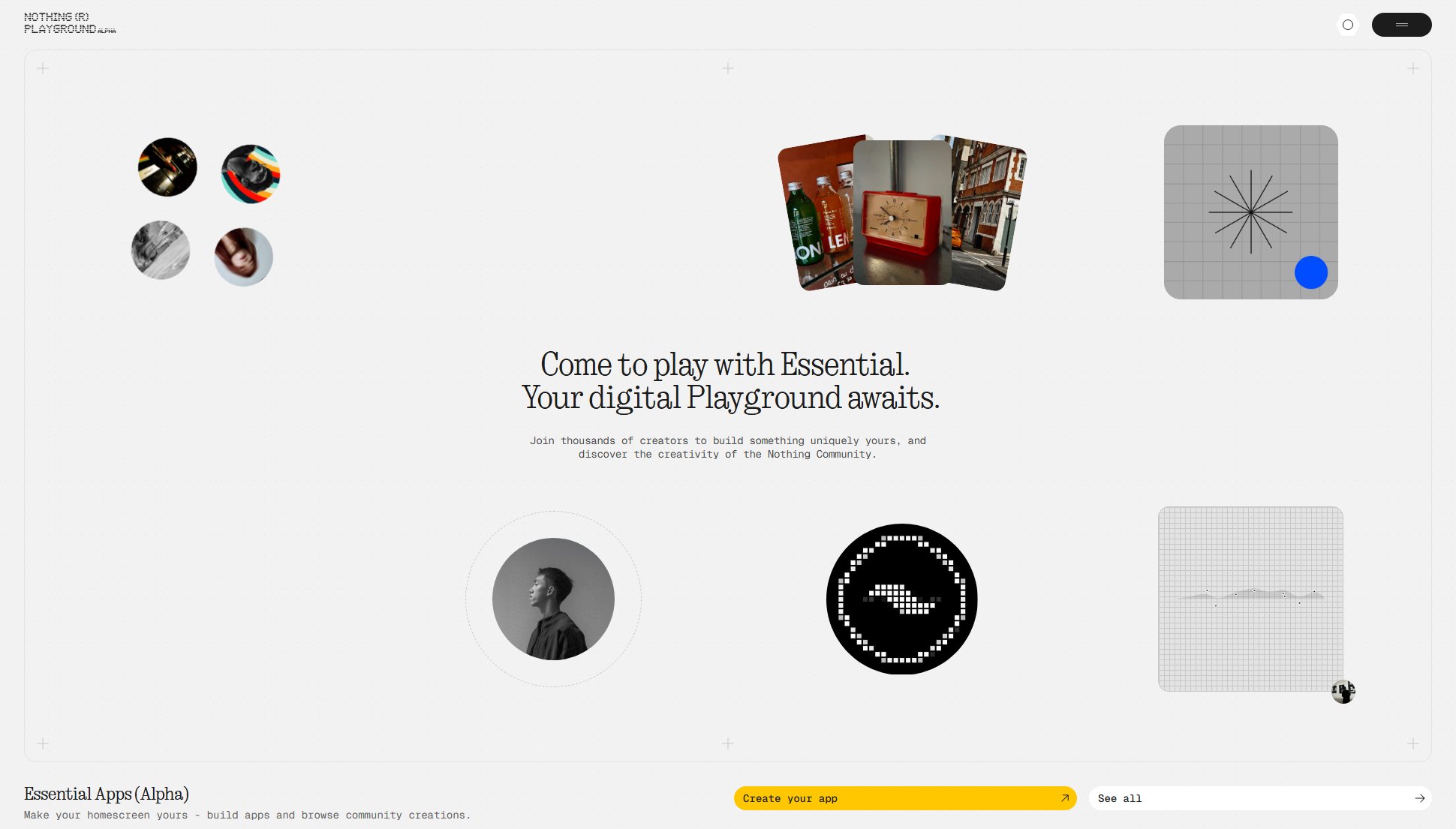 Nothing Playground Nothing Playground Interface & Screenshots Nothing Playground Nothing Playground Interface & Screenshots