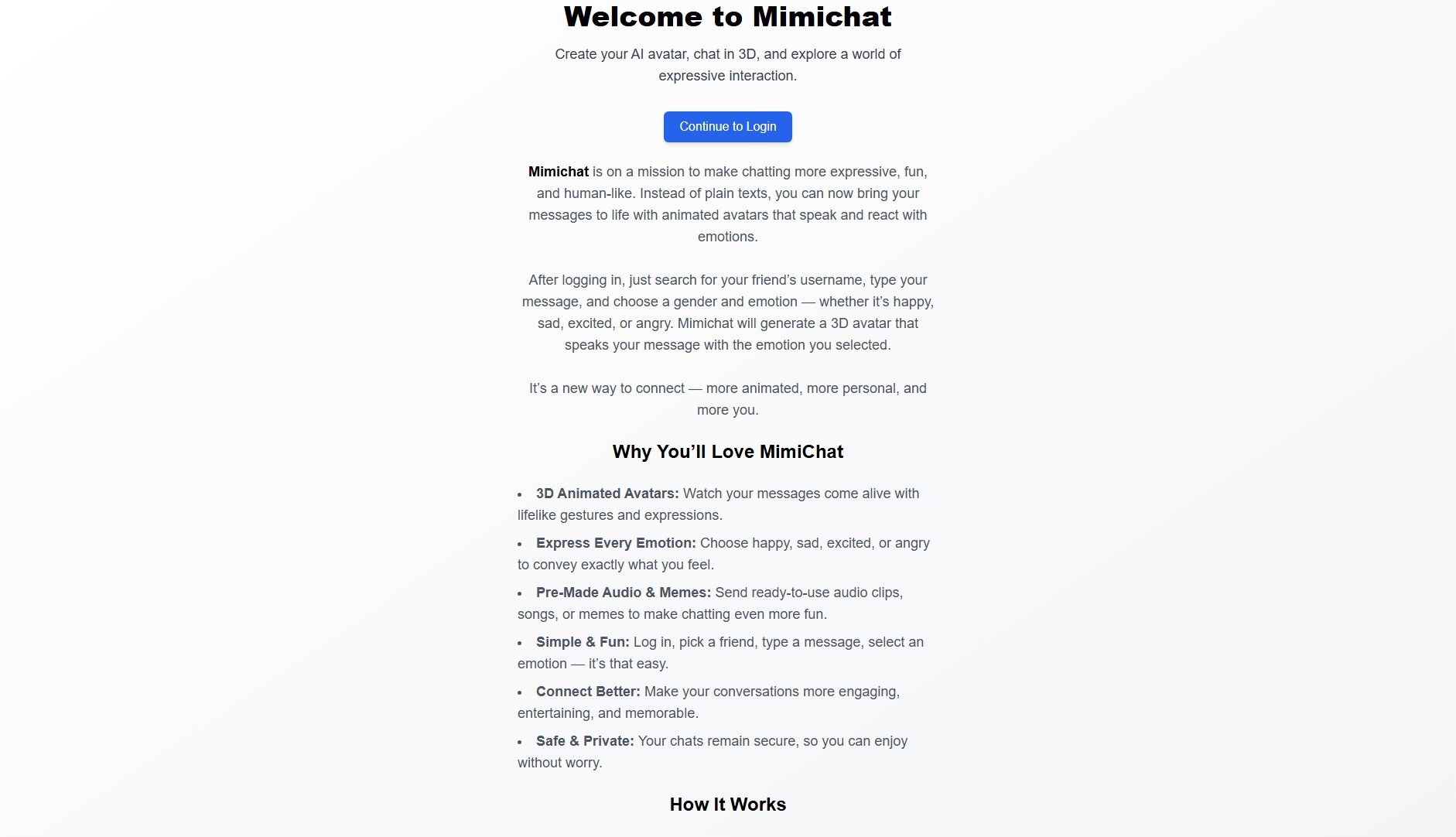 MimiChat MimiChat Interface & Screenshots